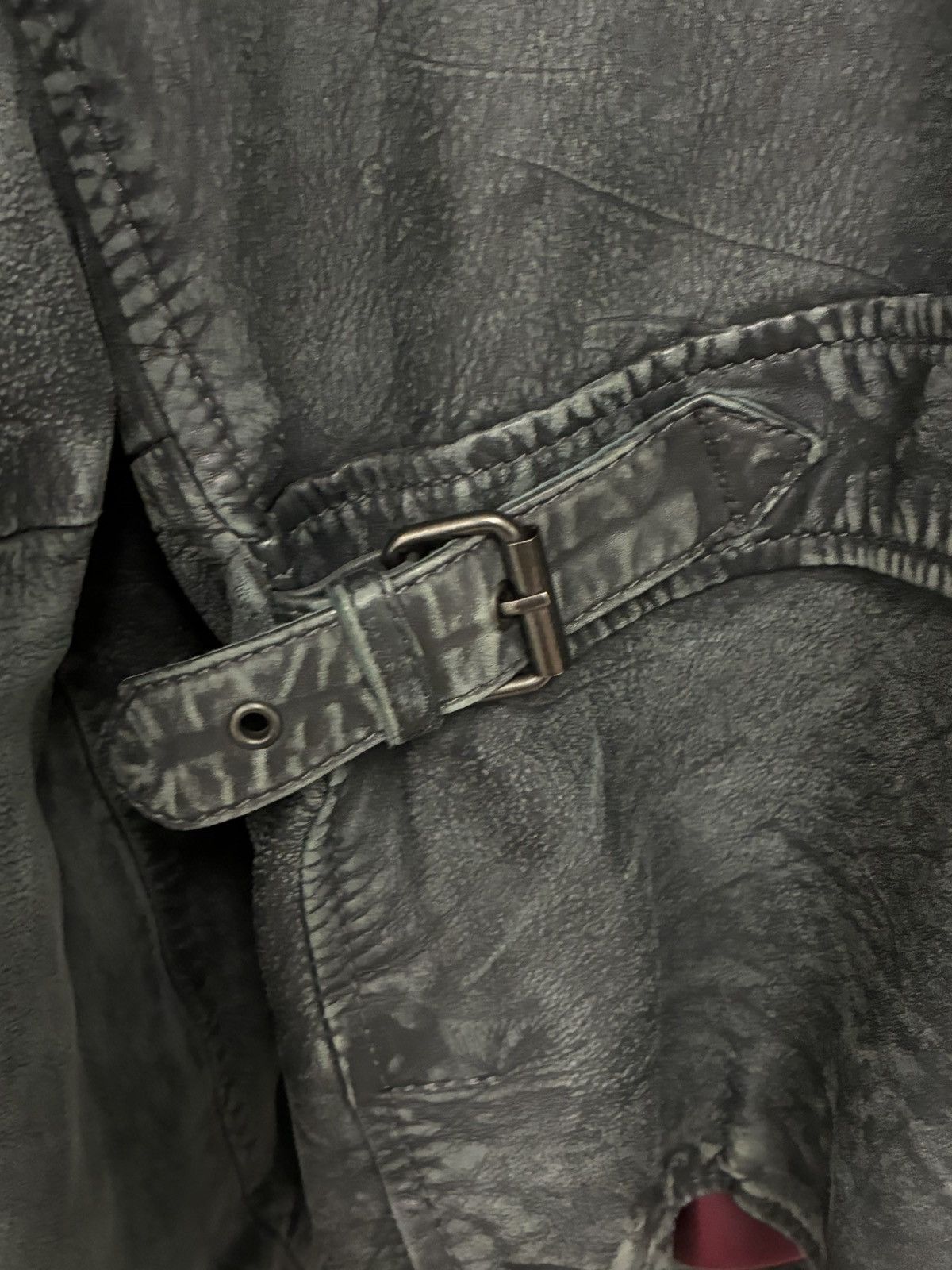 John Varvatos Nick Jonas Distressed Leather Racer Jacket Large Size US L / EU 52-54 / 3 - 15 Thumbnail