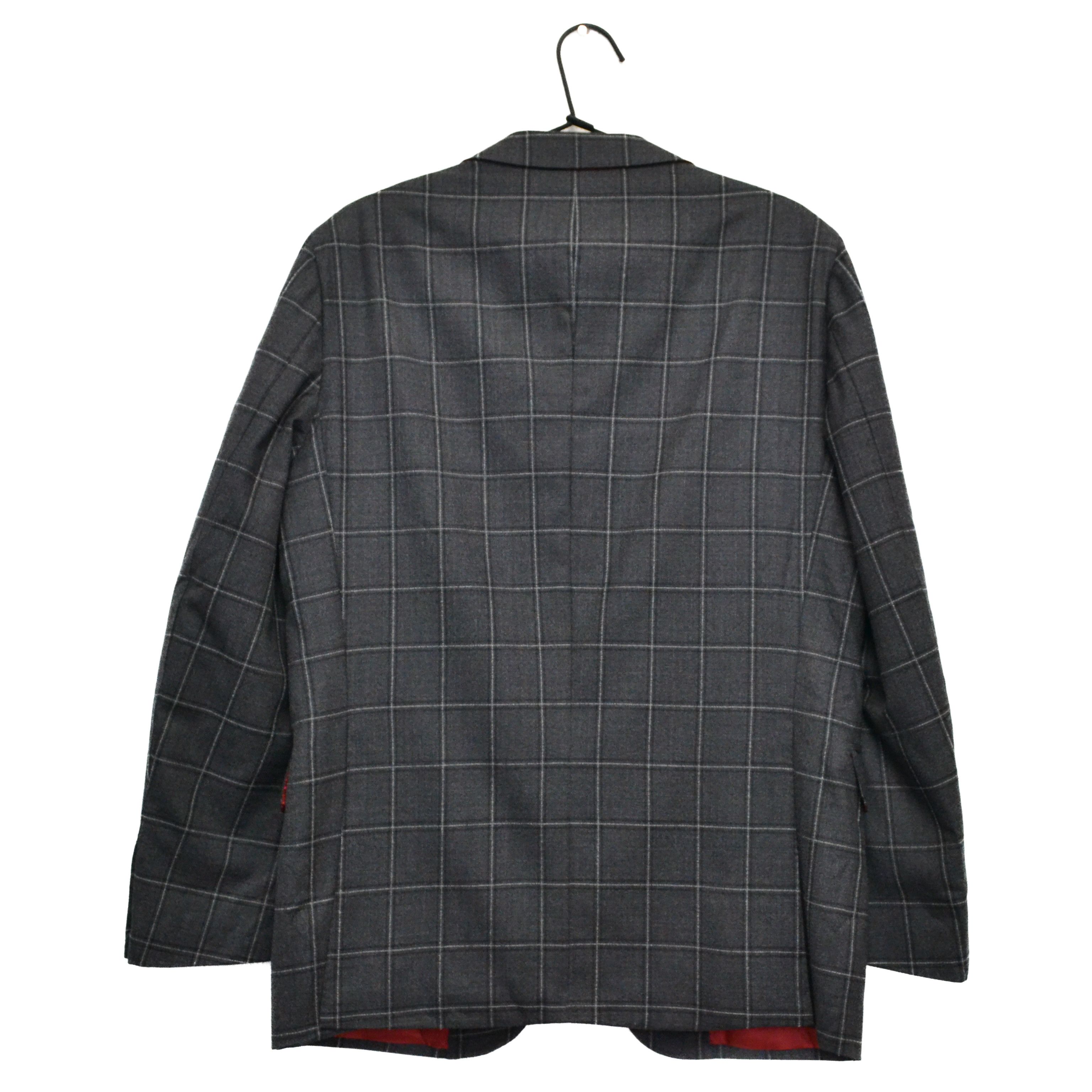 Suitsupply SuitSupply Super 130’s Pure Wool Sienna Check Blazer Size 48S - 5 Thumbnail