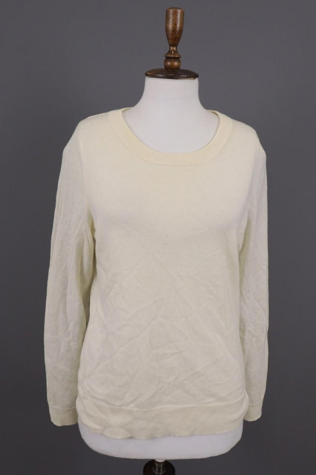 J.Crew J. Crew Beige Merino Wool Knit Pullover Sweater Size L Size L / US 10 / IT 46 - 1 Thumbnail
