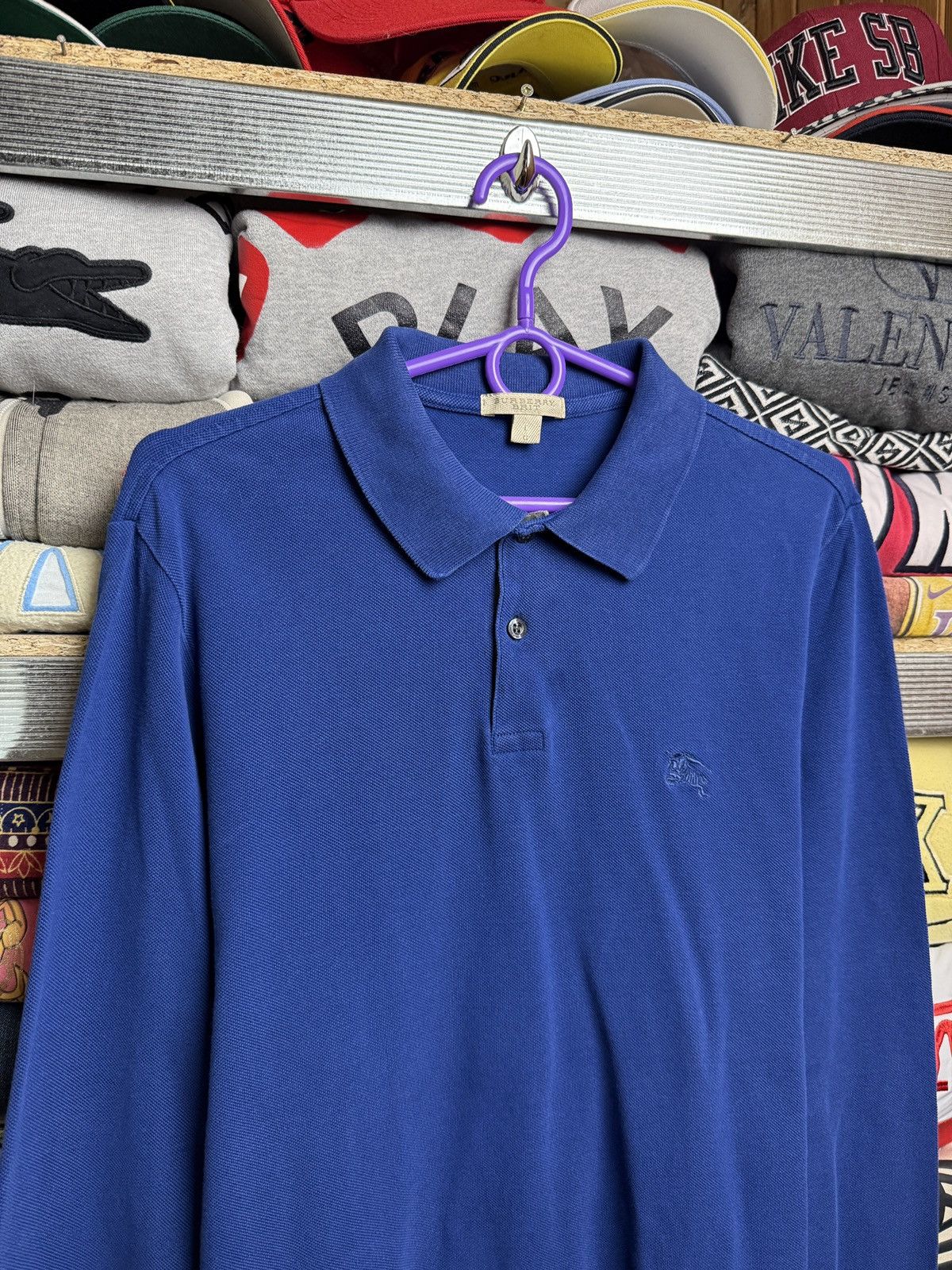 Burberry Vintage Burberry Brit Longsleeve Polo Rugby Shirt Size US L / EU 52-54 / 3 - 3 Thumbnail