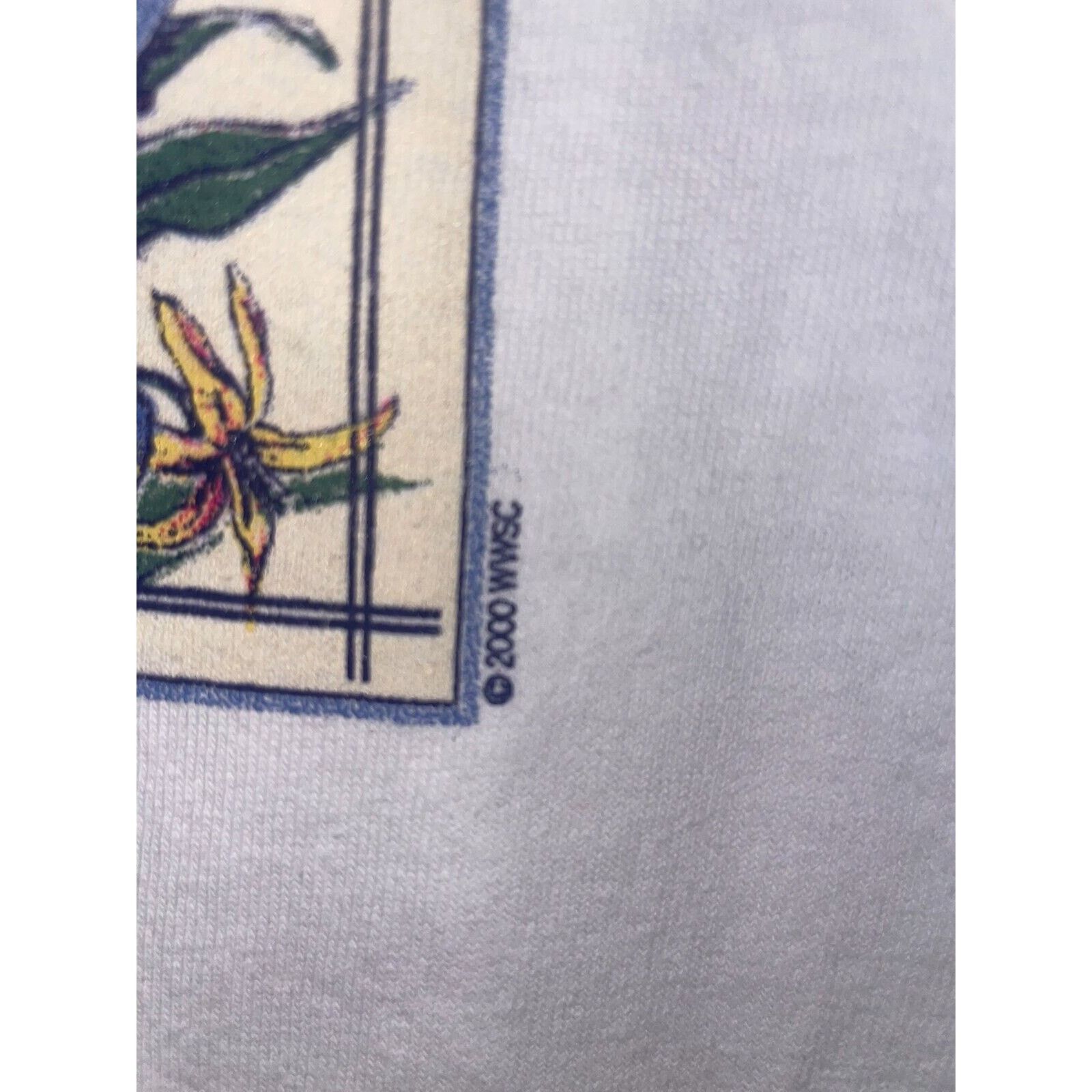 Vintage Womens Mariposa California Shirt Wildflowers Tee Top 90s M Size M / US 6-8 / IT 42-44 - 6 Thumbnail