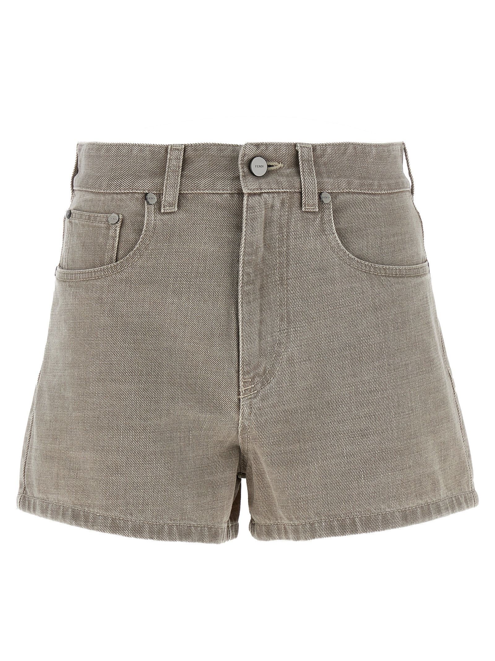 Fendi 'Fendi Stamp 1925' Shorts Size 27" / US 4 / IT 40 - 1 Thumbnail