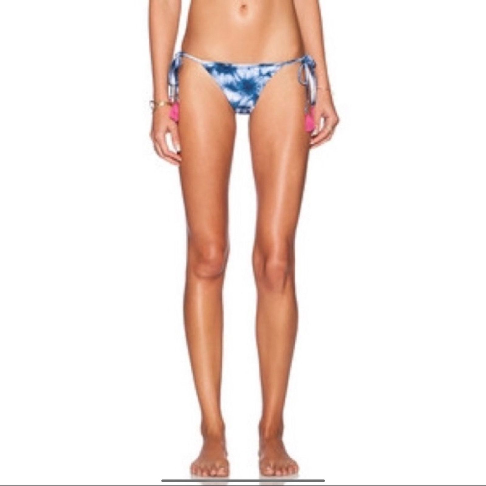 Other Amuse Society Blue Tie Die Tassel Bikini Bottom Size Medium Size 30" / US 8 / IT 44 - 1 Thumbnail