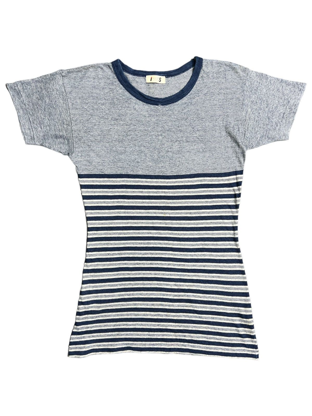 Vintage Issey Miyake Striped Single Stitch T-Shirt Size XS / US 0-2 / IT 36-38 - 1 Thumbnail