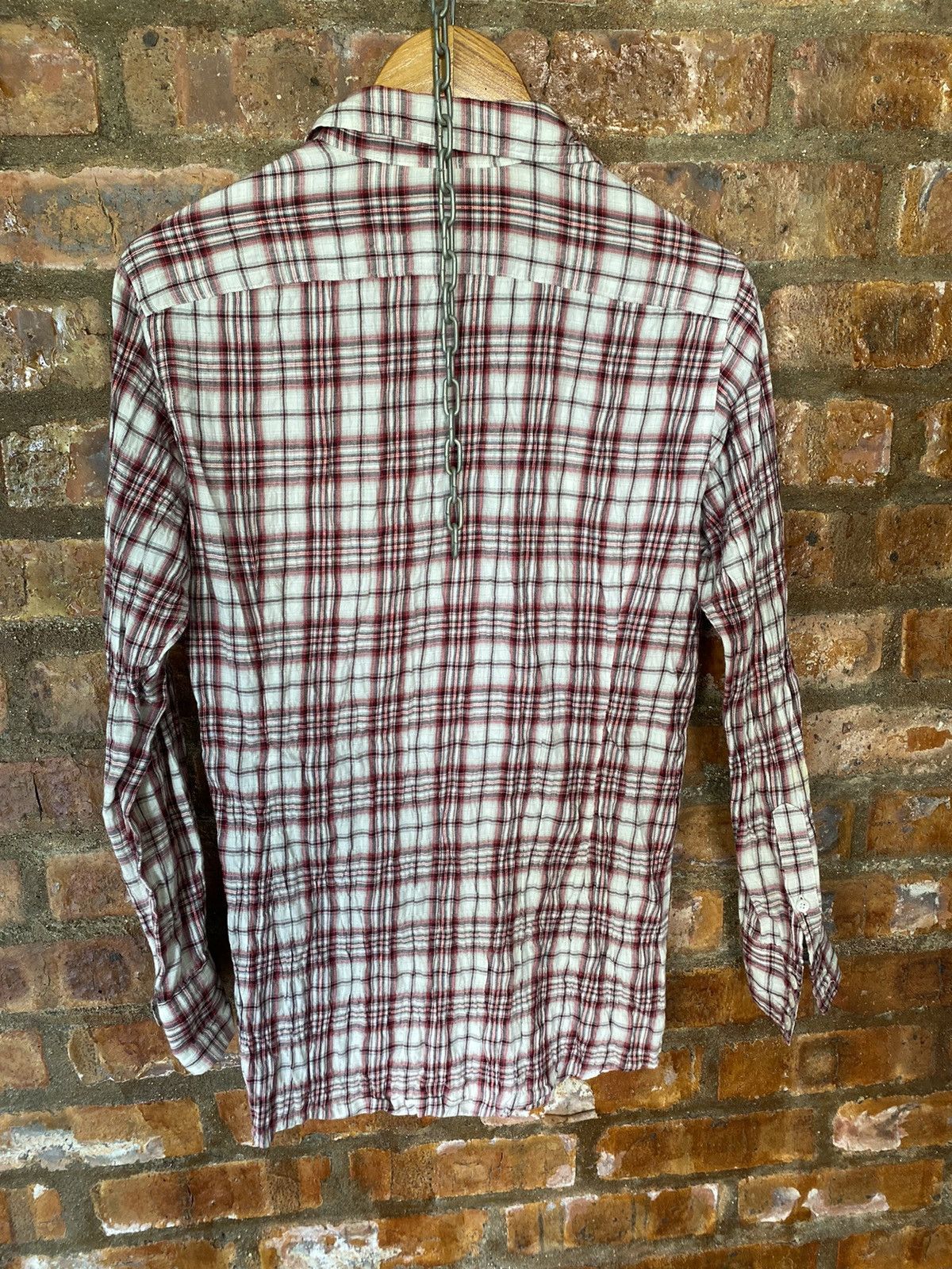 Isamu Katayama Backlash Vtg Edge Rupert wrinkles checked flannel Size US S / EU 44-46 / 1 - 11 Thumbnail