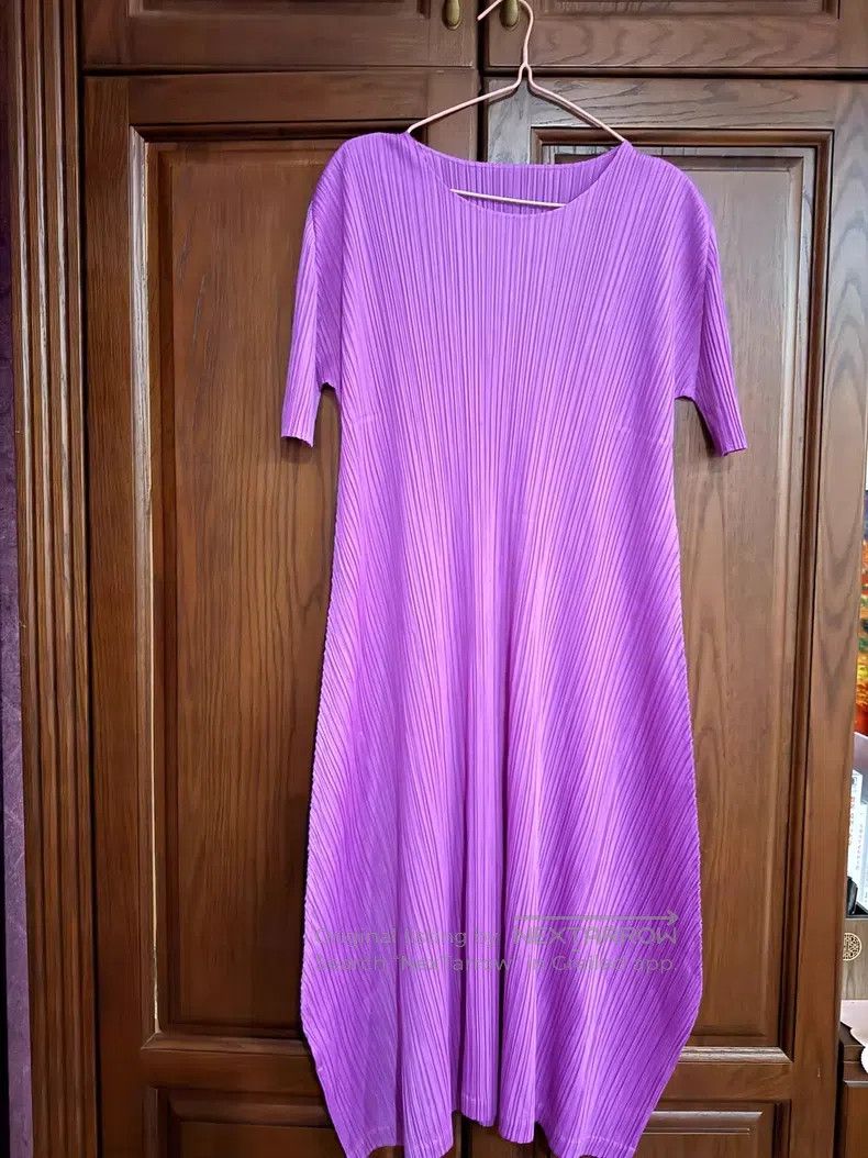 Issey Miyake Issey Miyake Purple Dress Size M / US 6-8 / IT 42-44 - 1 Thumbnail