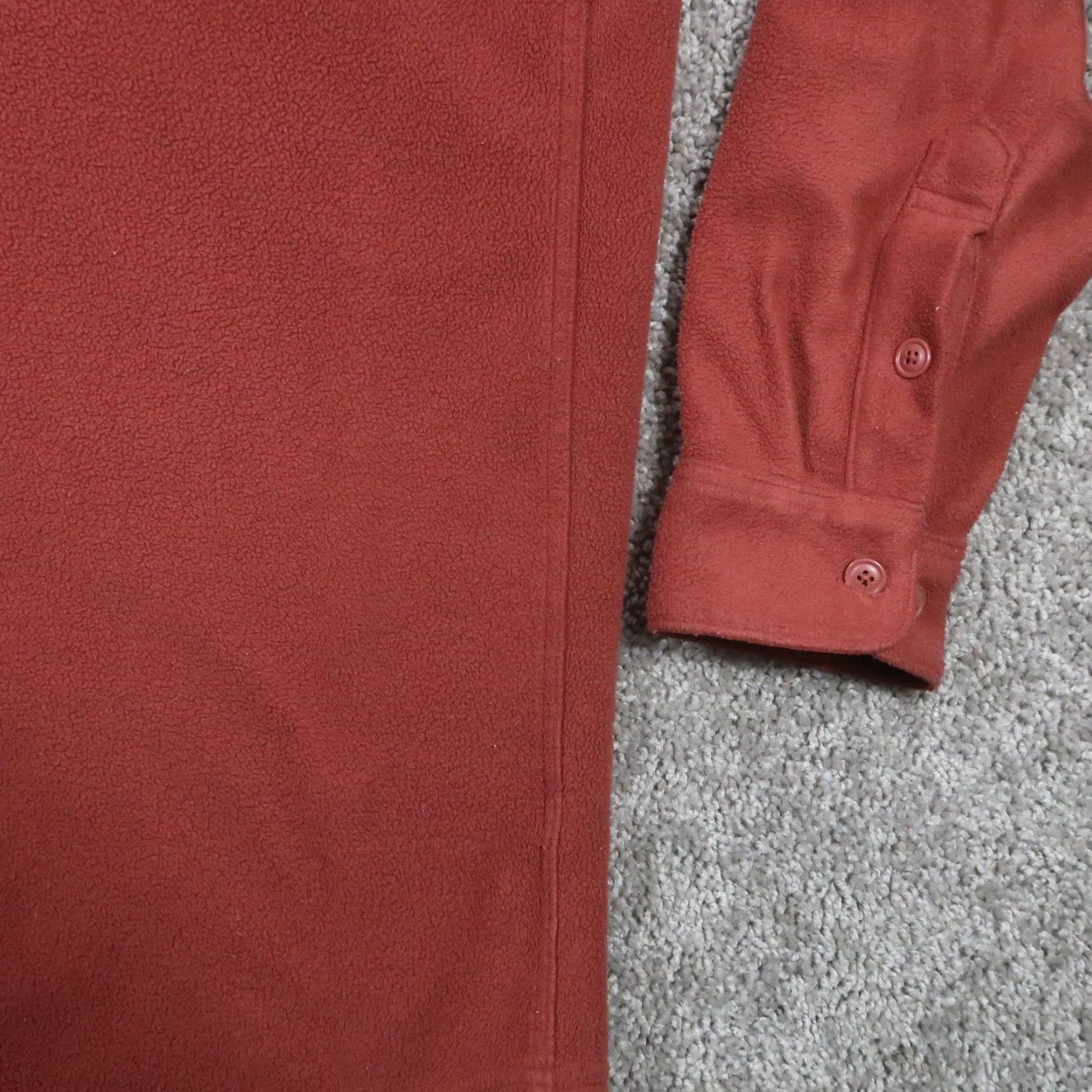 Vintage L.L. Bean Jacket Mens L Button Up Fleece Jacket Oversized Long Red Size US L / EU 52-54 / 3 - 6 Thumbnail