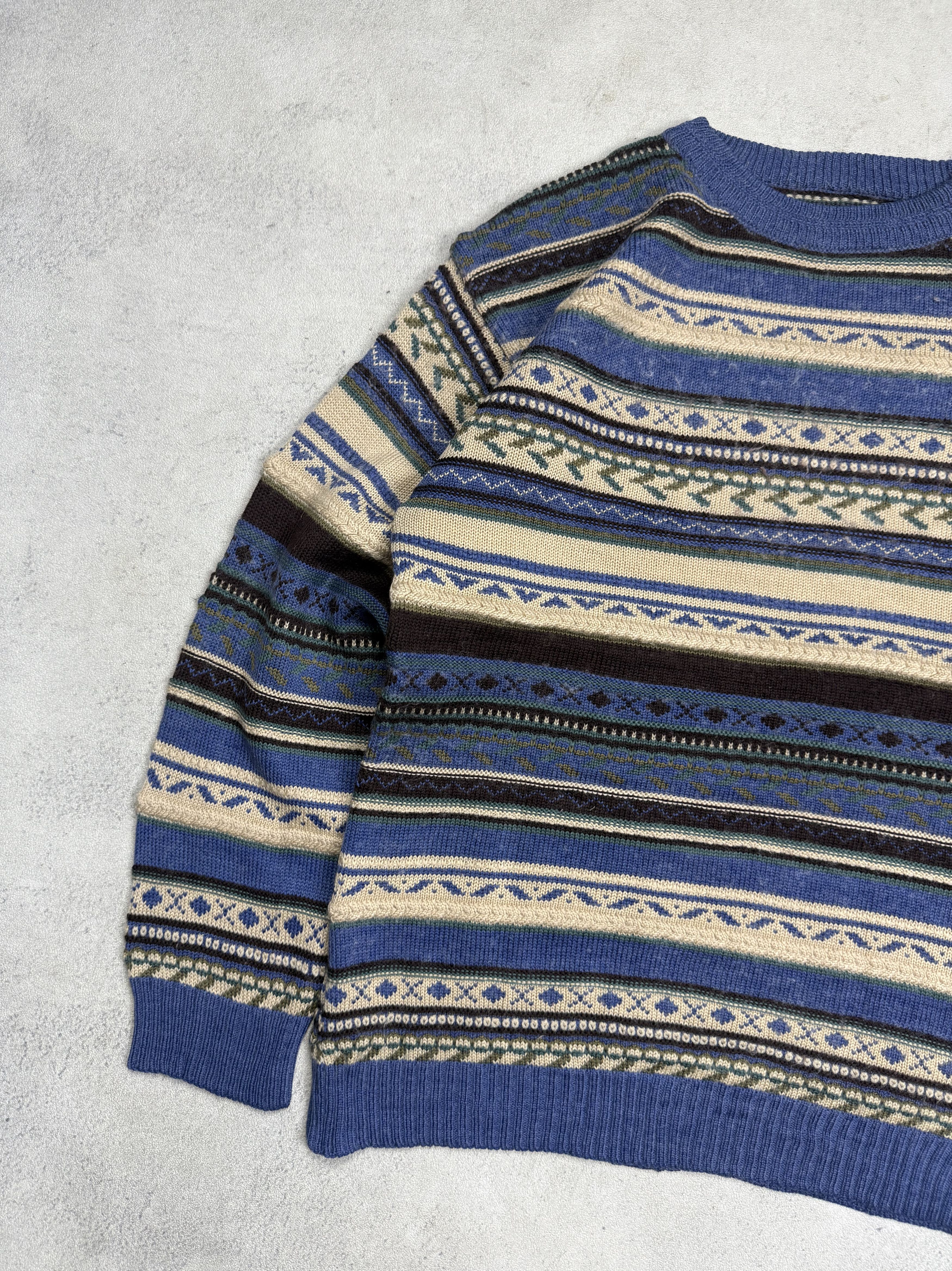 Vintage Vintage Classic Nordic Fair Isle Knit Sweater Stripe Size US M / EU 48-50 / 2 - 3 Thumbnail