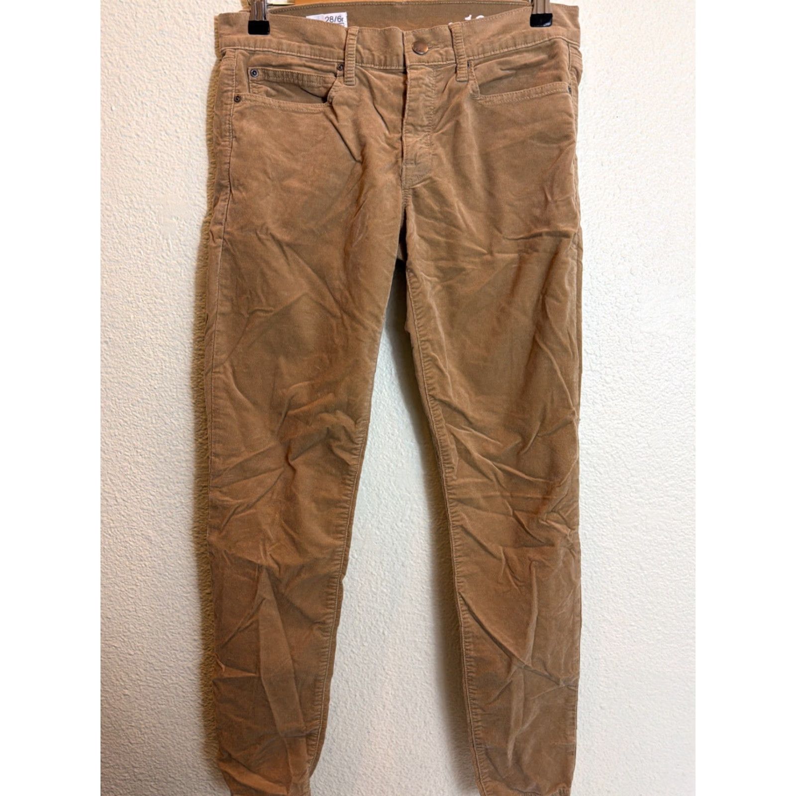 Gap VINTAGE Gap Women’s 6R Micro Corduroy Legging Jean Beige 30x29 Size 28" / US 6 / IT 42 - 2 Thumbnail