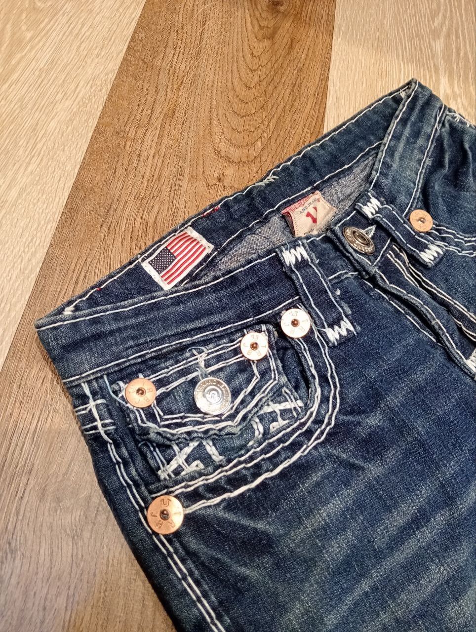 True Religion TRUE RELIGION BILLY SUPER T BLUE DENIM PANTS Size 27" / US 4 / IT 40 - 5 Thumbnail