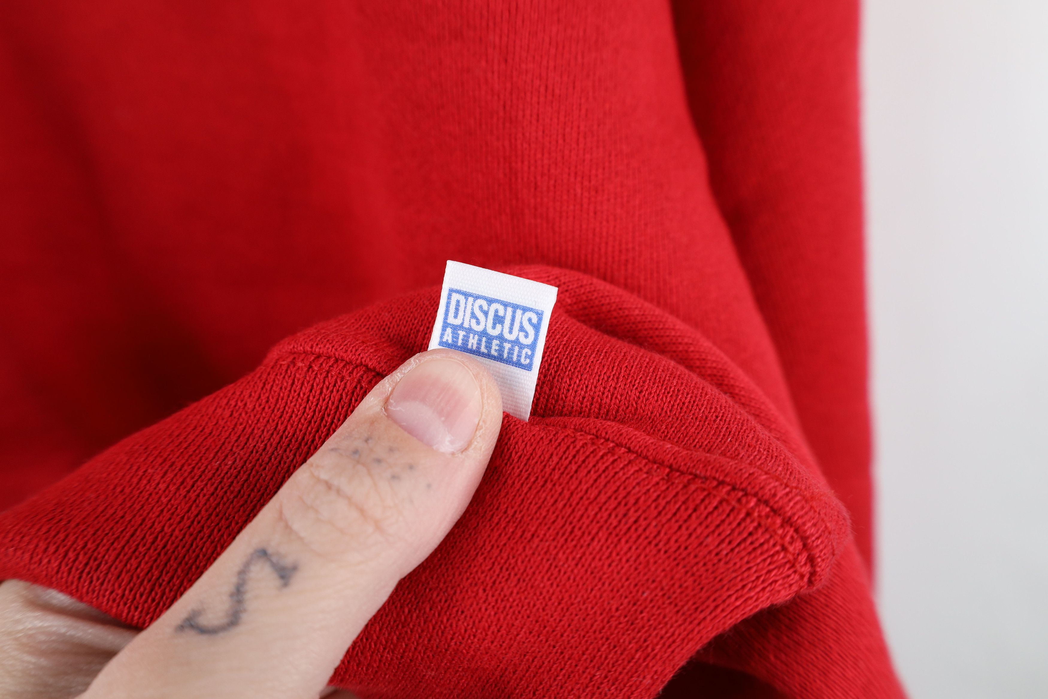 Vintage Vintage 80s 90s Streetwear Heavyweight Sweatshirt Red USA Size US XL / EU 56 / 4 - 5 Thumbnail
