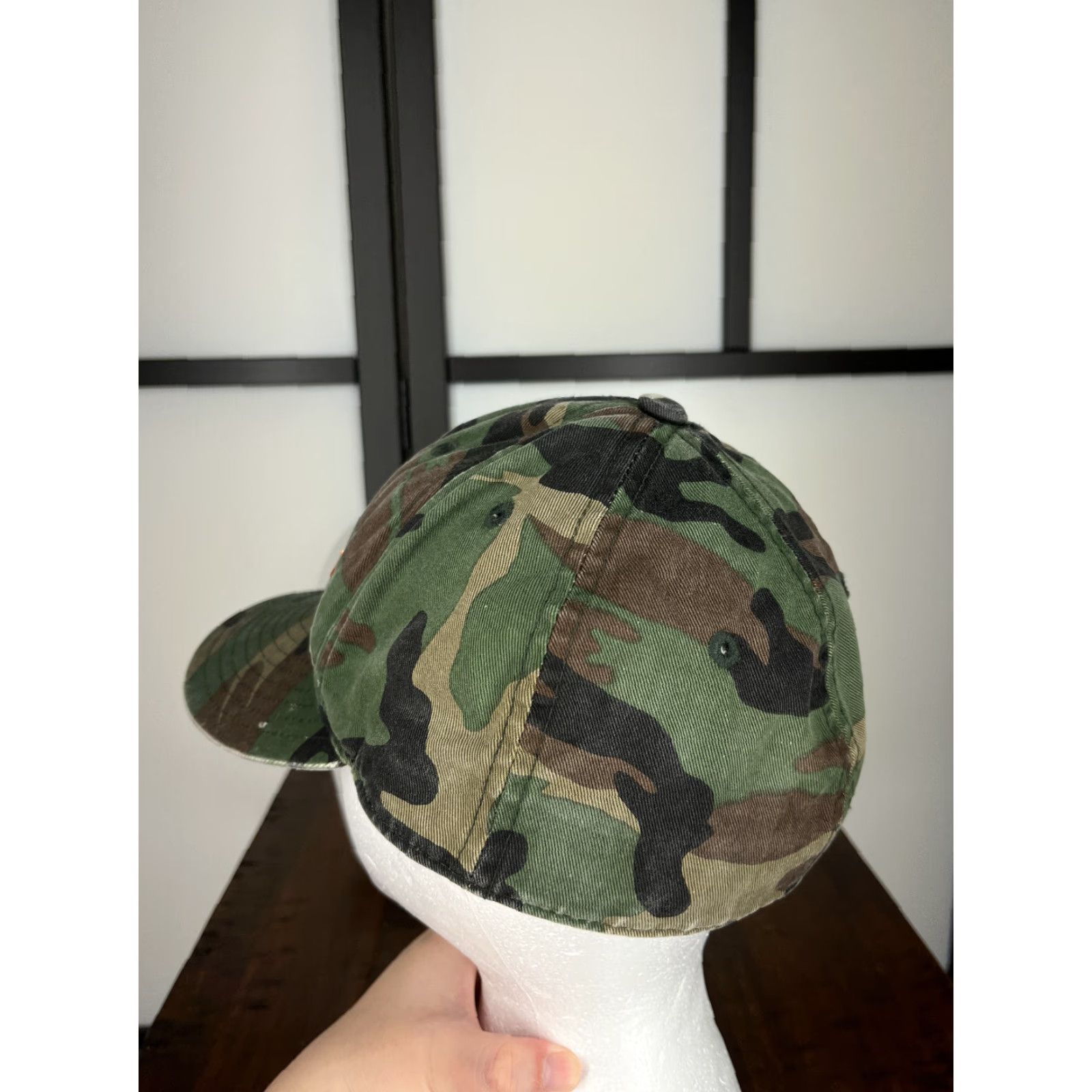 Lids LIDS Conviction Hat Cap Fitted Adult 7 1/8 Green Camo 100% Cotton Twill Baseball Cap Men Mens Size ONE SIZE - 5 Thumbnail