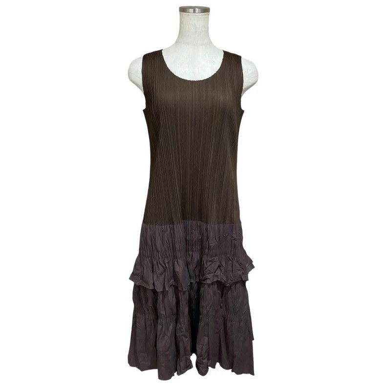 Issey Miyake Pleated layered dress