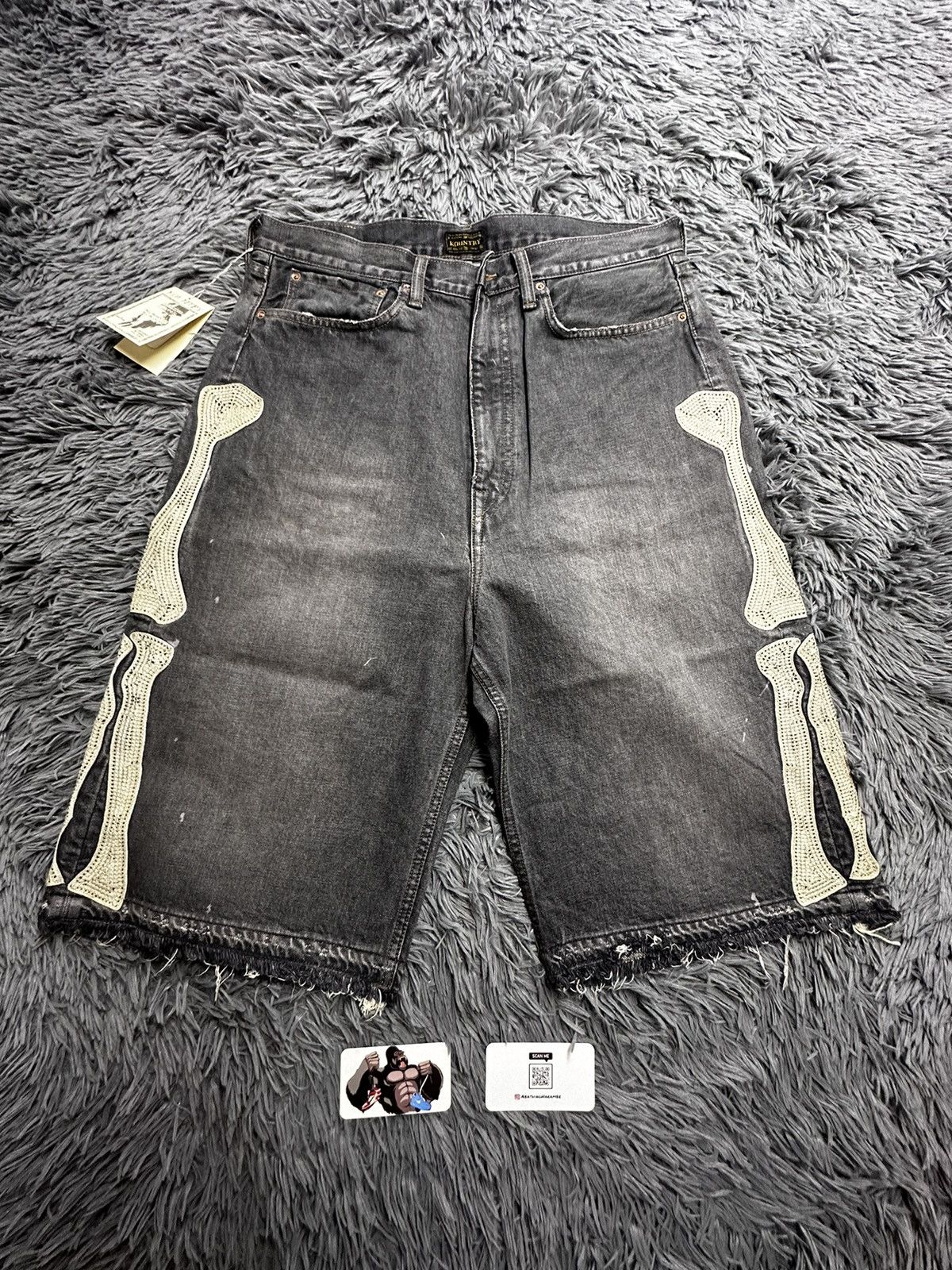 Kapital Kapital Bone Denim 5P Shorts Black Size US 32 / EU 48 - 2 Thumbnail