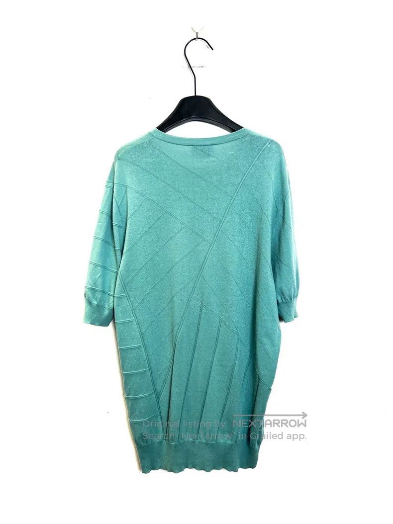 Hermes Hermes Lake green knitted striped short sleeve Size US XL / EU 56 / 4 - 2 Thumbnail
