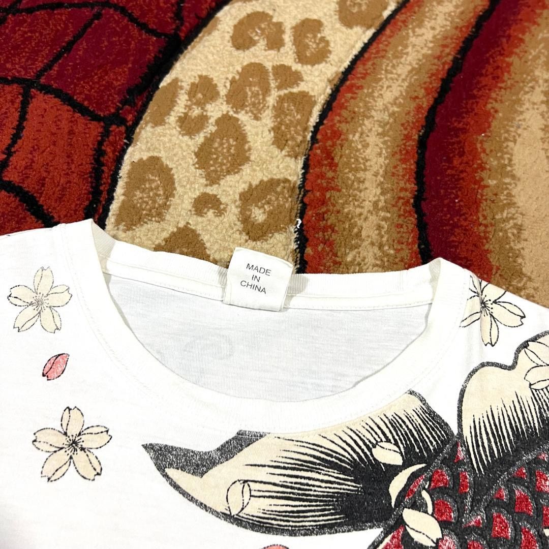 Japanese Brand Vintage Koi Fish Karakuri Tamashii Design Rare T Shirt Size US XL / EU 56 / 4 - 6 Thumbnail