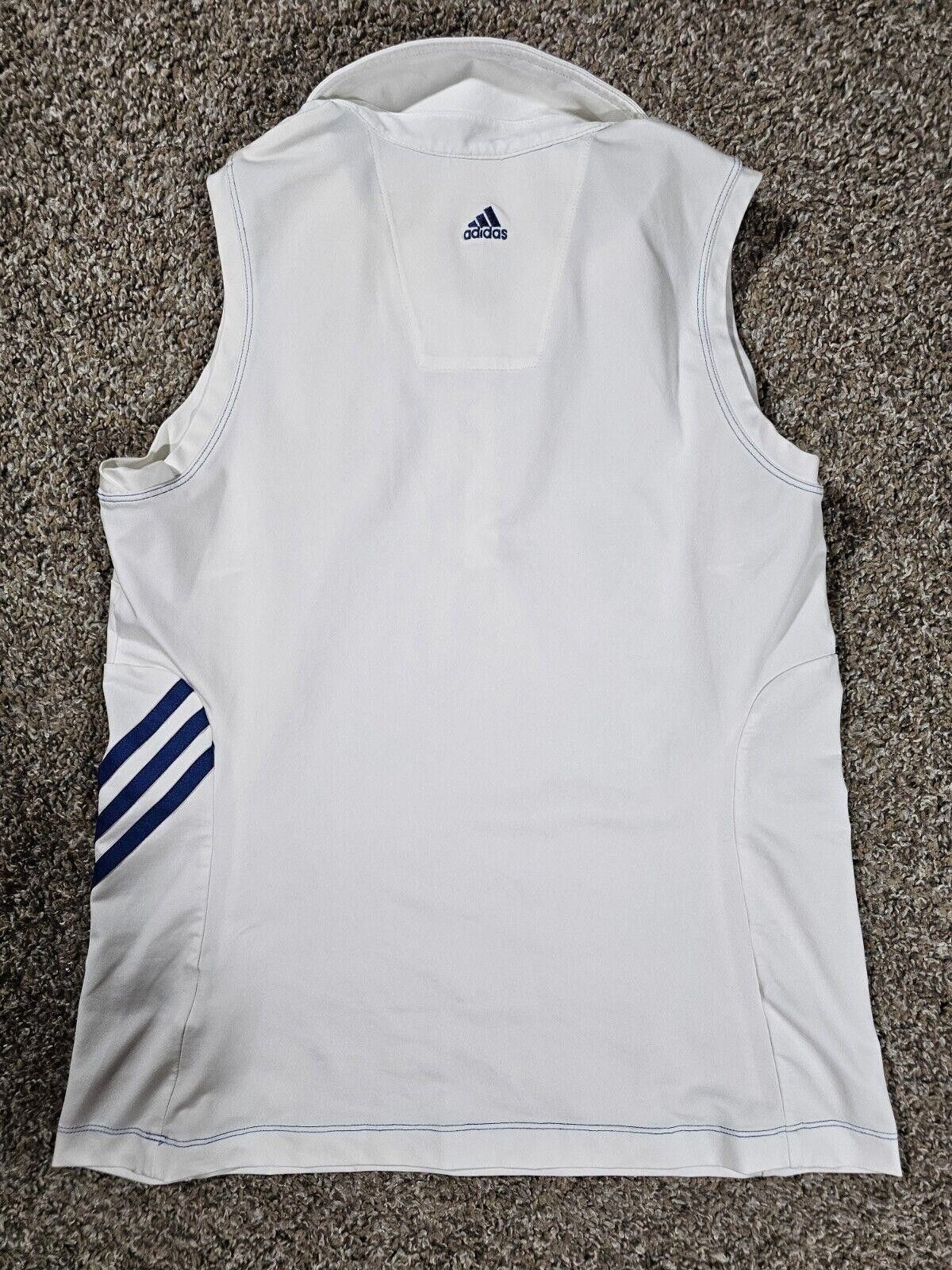 Adidas Adidas CLIMACOOL Womens White Stripe Sleeveless Golf Polo M Size M / US 6-8 / IT 42-44 - 7 Thumbnail