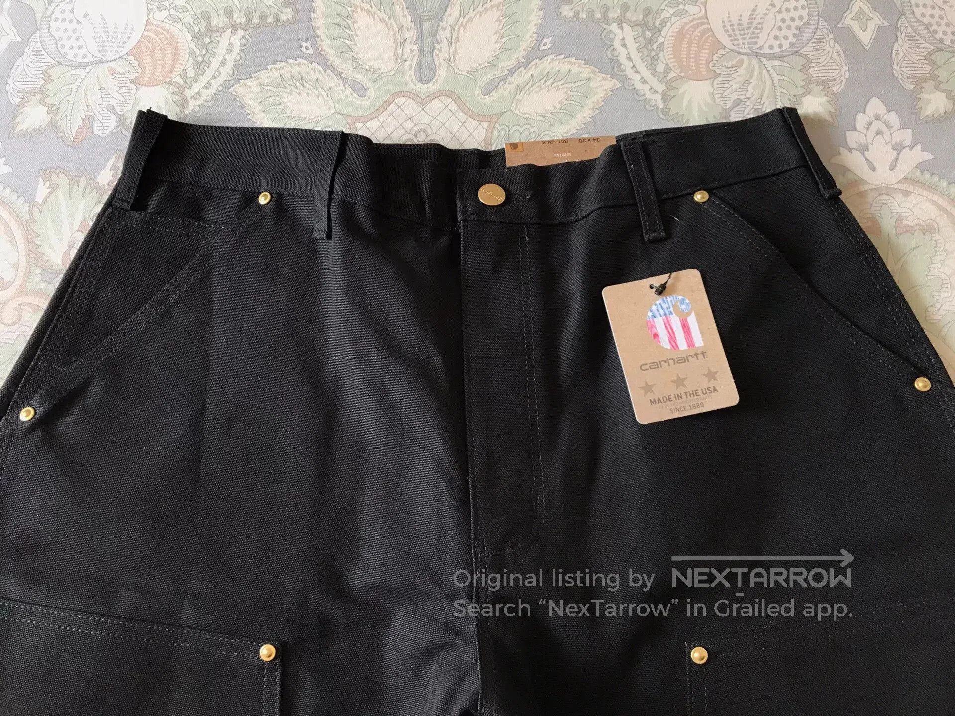 Carhartt Carhartt B01 BLK Canvas Work Pants. Size US 34 / EU 50 - 4 Thumbnail