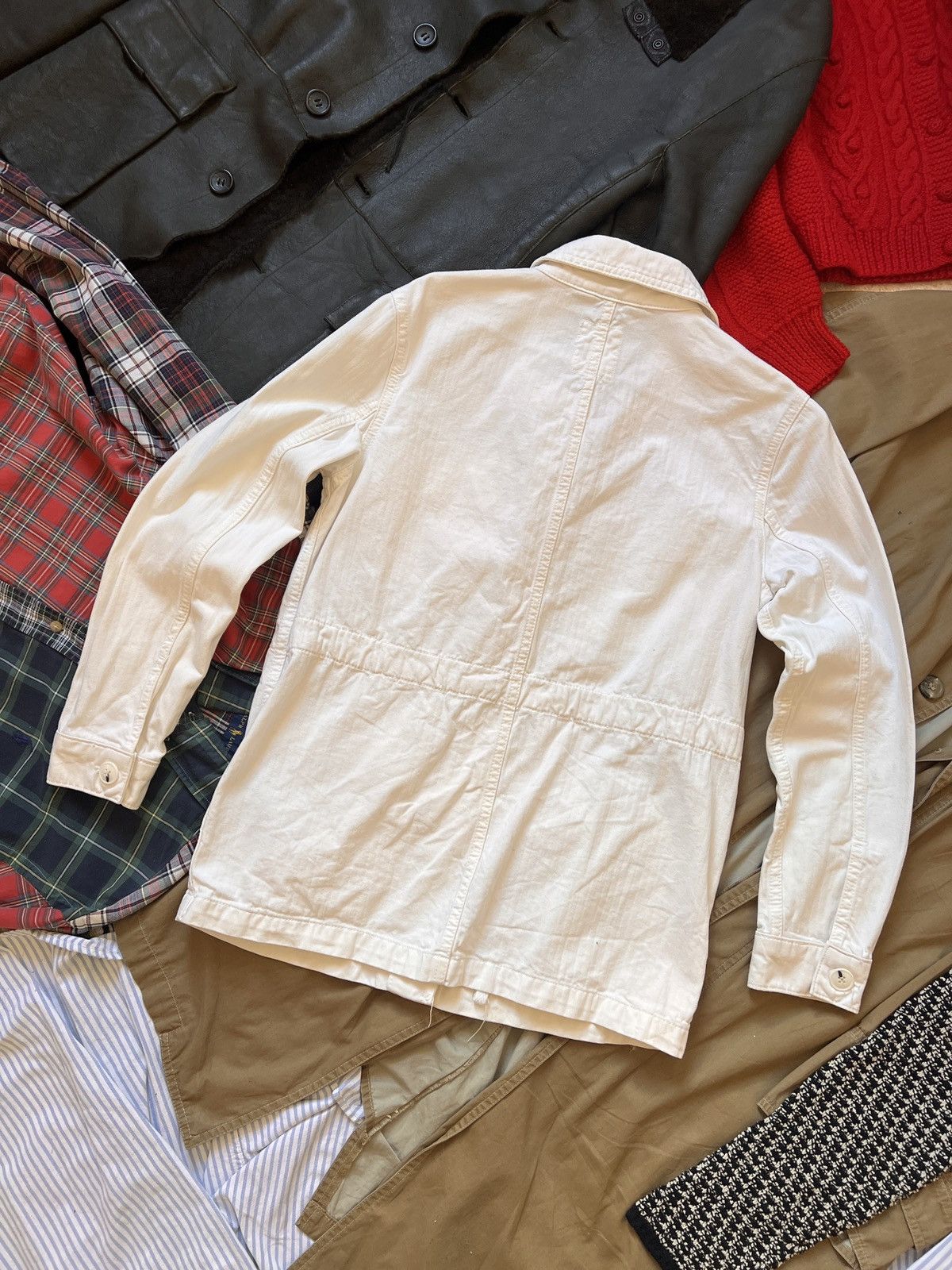 Wood Wood Wood Wood Workwear White Womans Multipocket Jacket Size S / US 4 / IT 40 - 8 Thumbnail