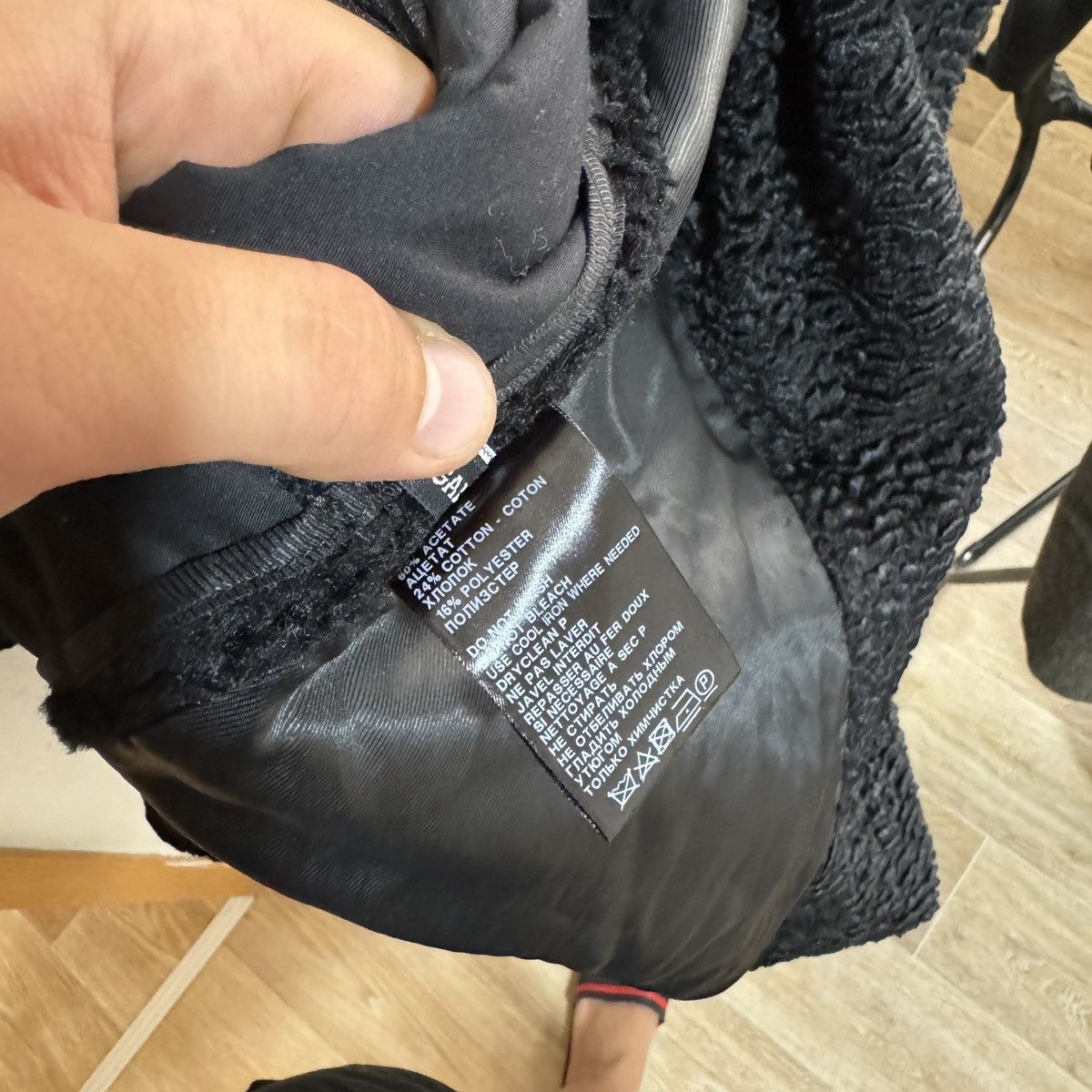 Ann Demeulemeester × Designer 2000s ANN DEMEULEMEESTER BLACK LAMB SHEARLING BELTED COAT Size M / US 6-8 / IT 42-44 - 16 Thumbnail