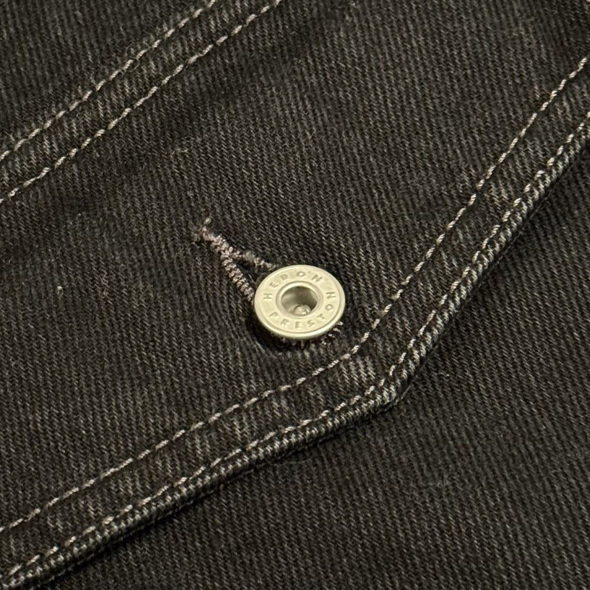 Heron Preston Heron Preston “Стиль” Logo Patch Denim Jacket ‘Black’ Size US XXL / EU 58 / 5 - 8 Thumbnail