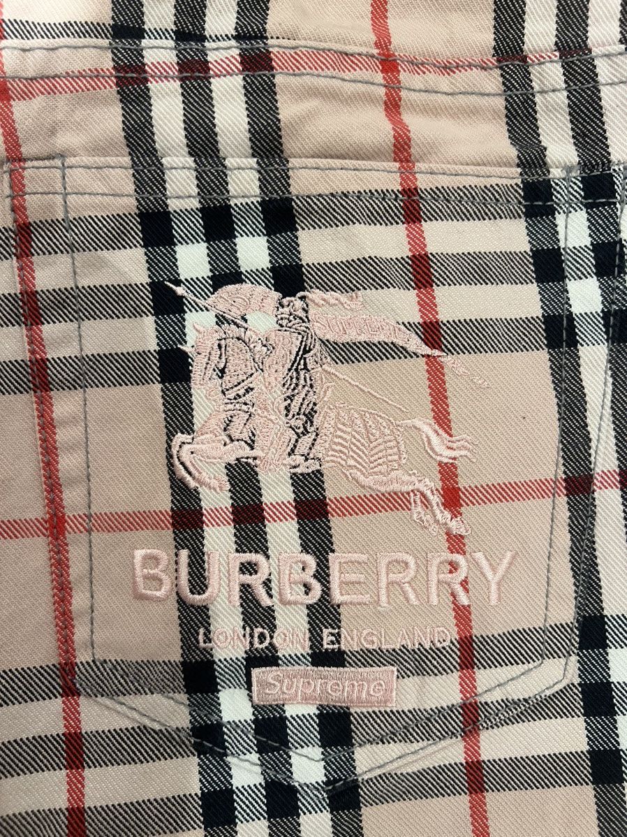Burberry × Supreme Supreme x Burberry pink pants brand new Size US 34 / EU 50 - 3 Thumbnail