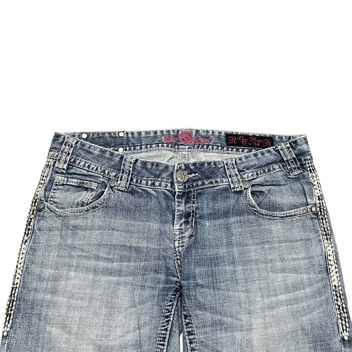 14th Addiction 2000s Style Love Rise Flared Denim Pant Lgb Style Ifsix Size US 34 / EU 50 - 3 Thumbnail