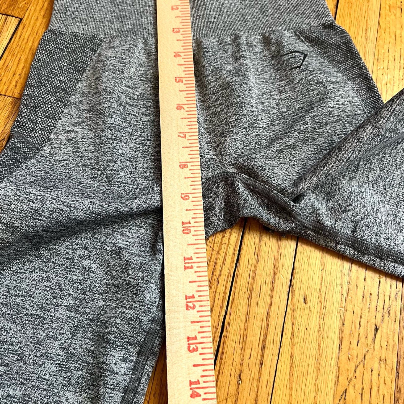 Gymshark Gymshark Leggings Womens XS Seamless Compression Gray Spellout Size 26" / US 2 / IT 38 - 7 Thumbnail