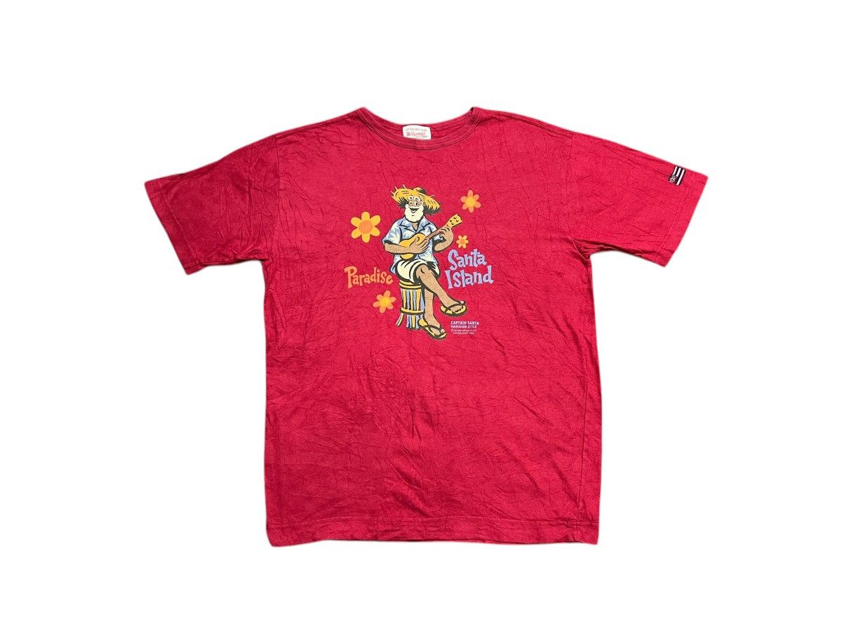 Captain Santors × Vintage Vintage 80s Captain Santa Hawaiian Joymark Design Tshirt Size US L / EU 52-54 / 3 - 1 Thumbnail
