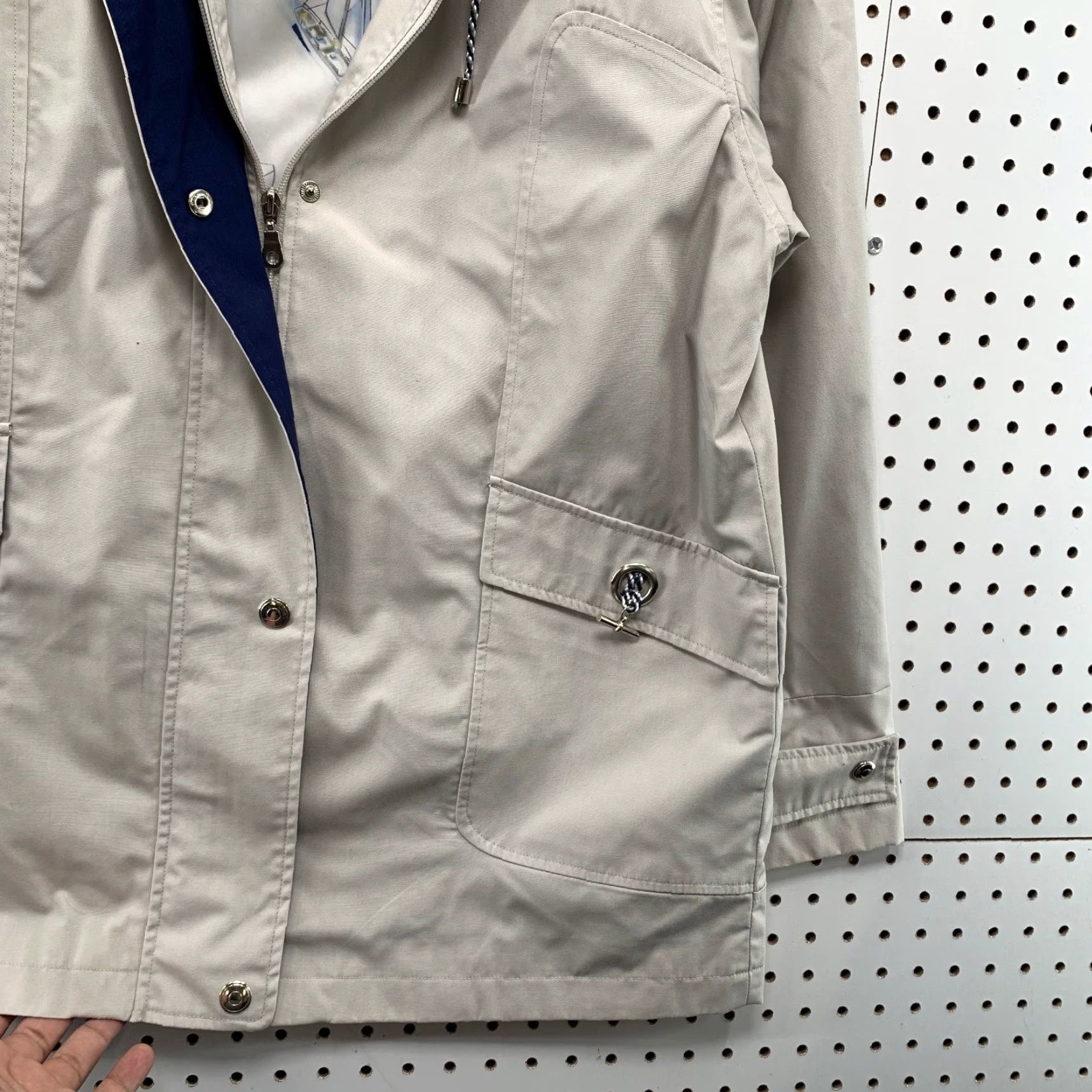 Mackintosh Mackintosh Rain Jacket Womens Large Beige Hooded Lightweight Jacket - Womens, Mackintosh, Rain Coat, Hooded, Lightweight, Beige, Size L Size L / US 10 / IT 46 - 5 Thumbnail