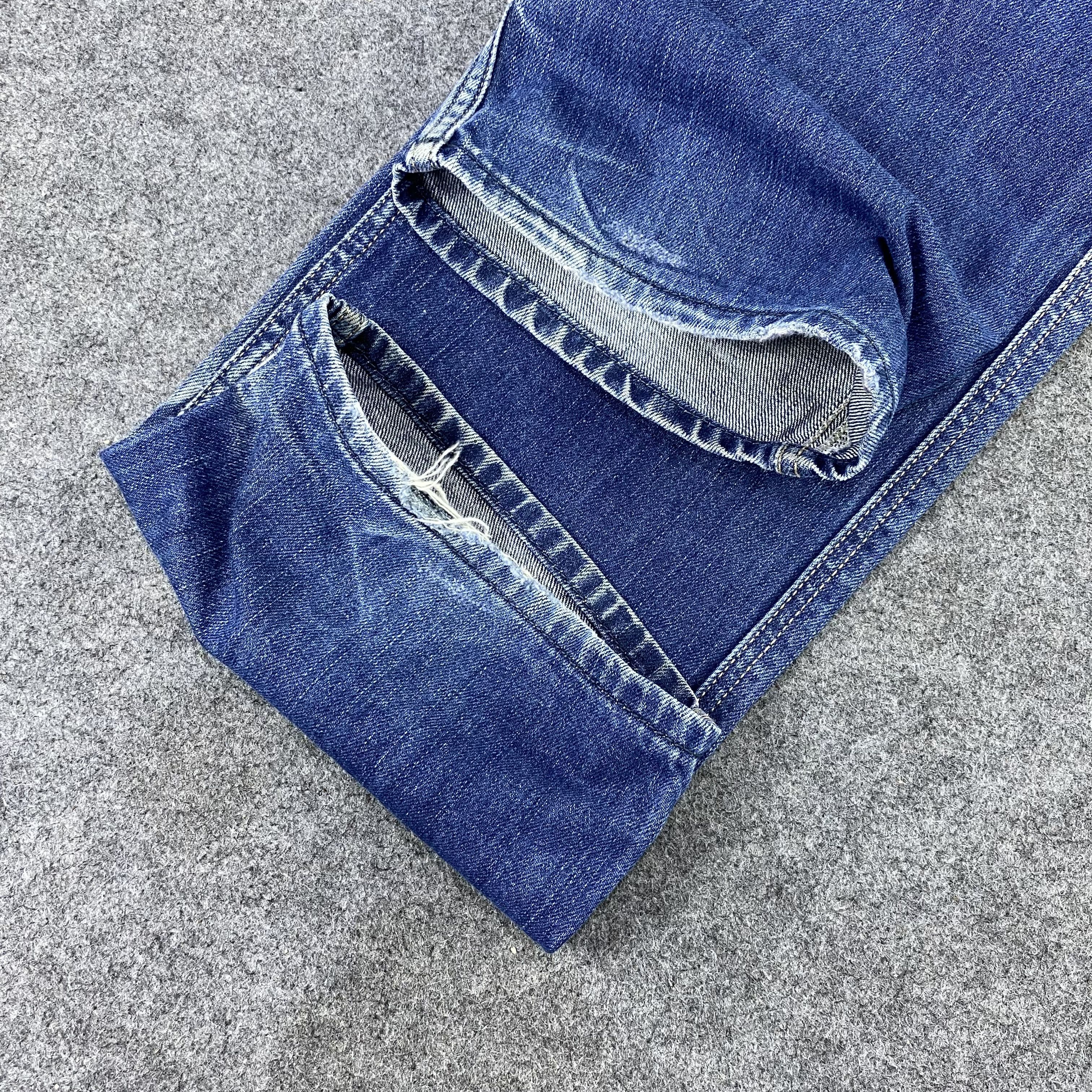 Diesel Diesel Distressed Blue Wash Jeans-J1168 Size US 33 - 16 Thumbnail