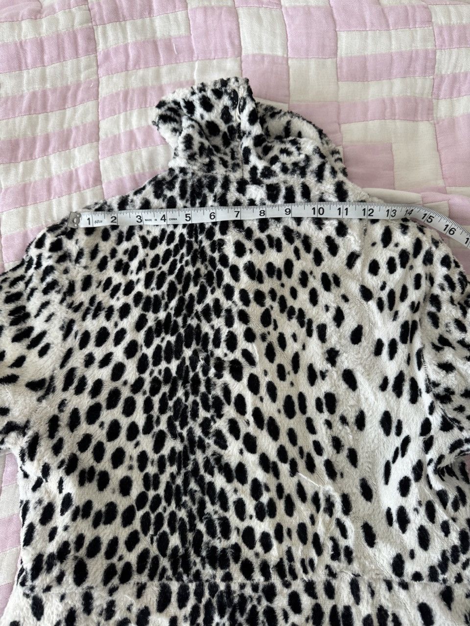 Vintage 1960s Dalmation Print Double Breasted Jacket Size M / US 6-8 / IT 42-44 - 14 Thumbnail