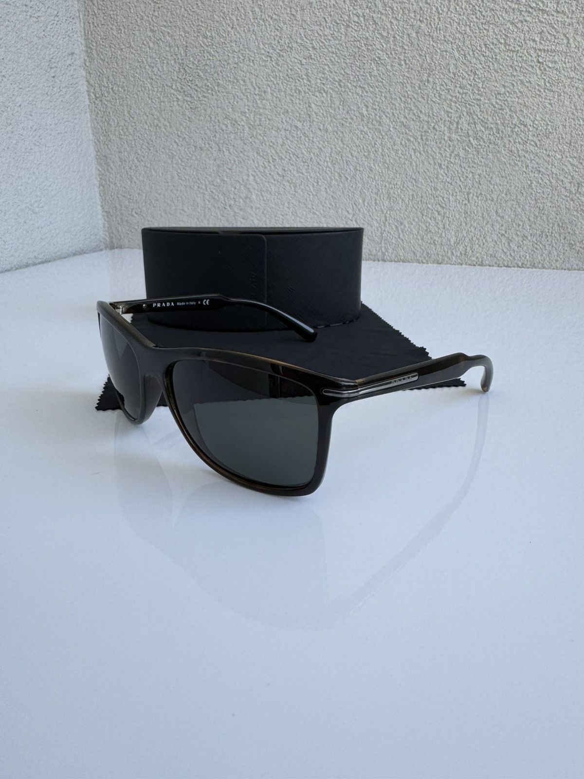 Prada Prada Sunglasses SPR 10O Brown Shield Sport Size ONE SIZE - 3 Thumbnail