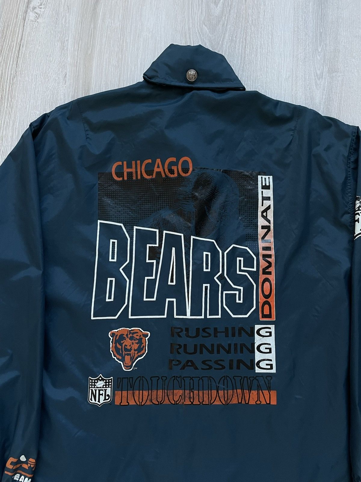 NFL × Vintage Vintage Chicago Bears National Football Conference Jacket Size US XL / EU 56 / 4 - 10 Thumbnail