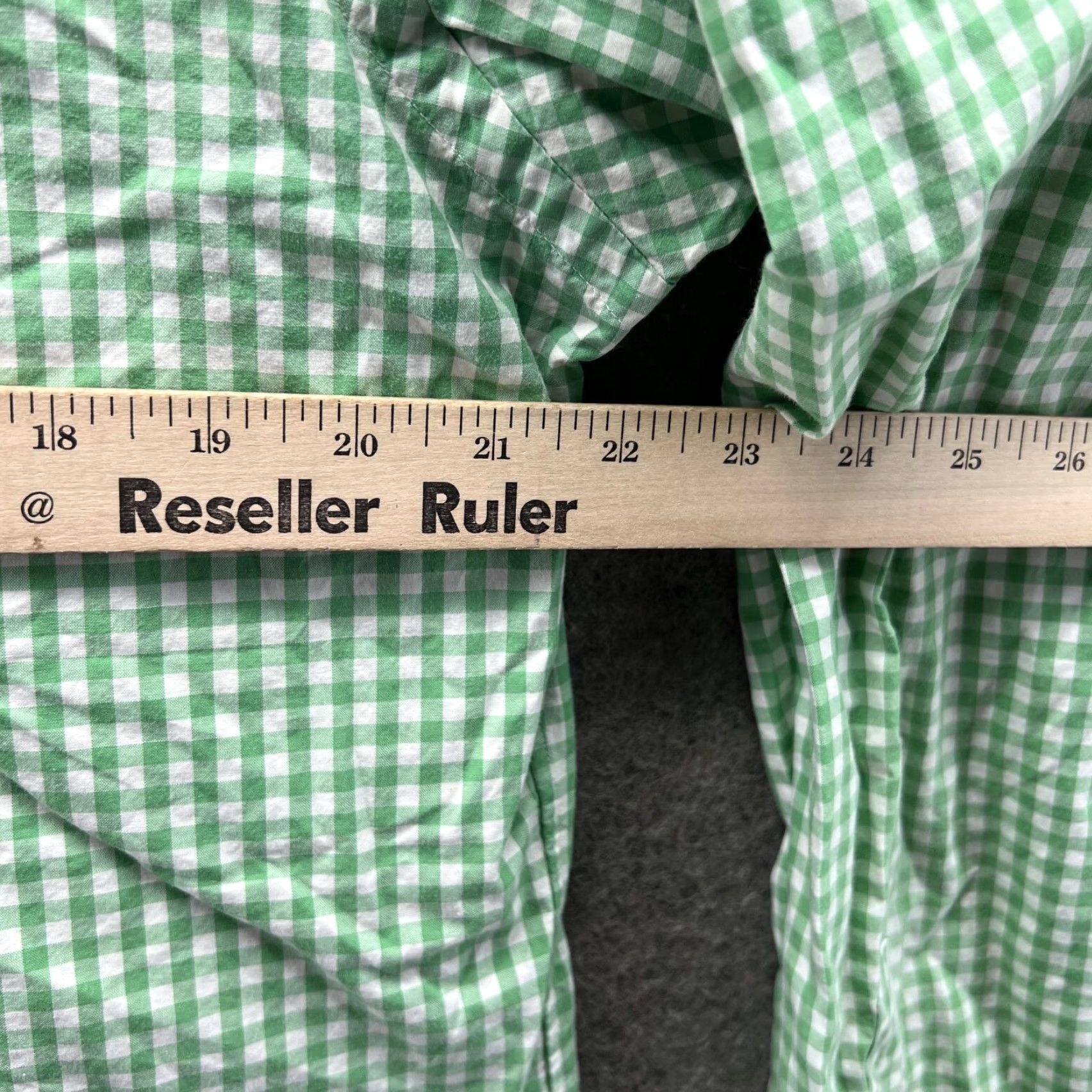 Ralph Lauren VINTAGE Ralph Lauren Shirt Men Large Adult Green White Gingham Casual Button Down Pony Shirt Size US L / EU 52-54 / 3 - 7 Thumbnail