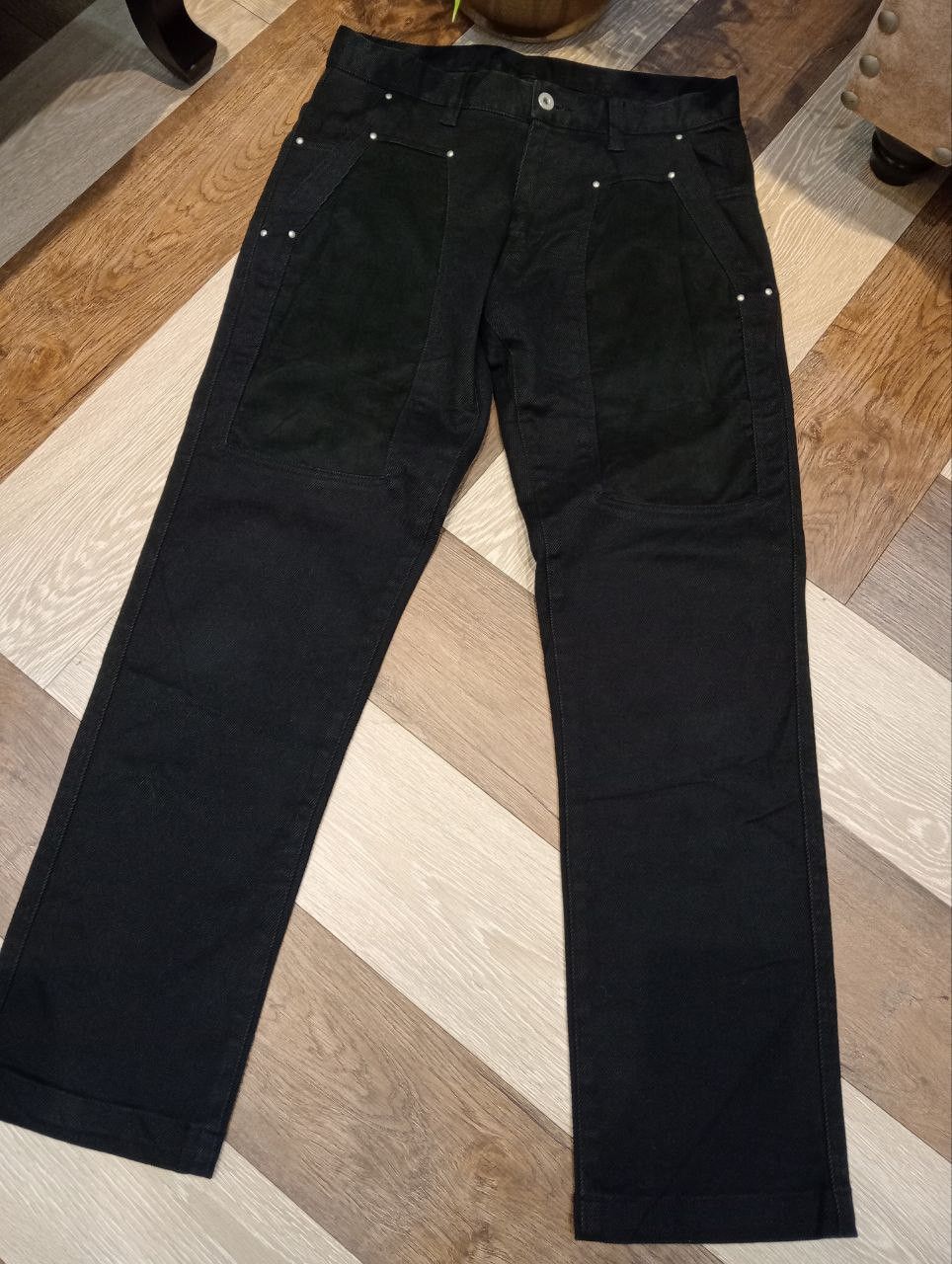 J. Press J. PRESS BUCKLE BACK BLACK JEANS Size US 31 - 2 Thumbnail