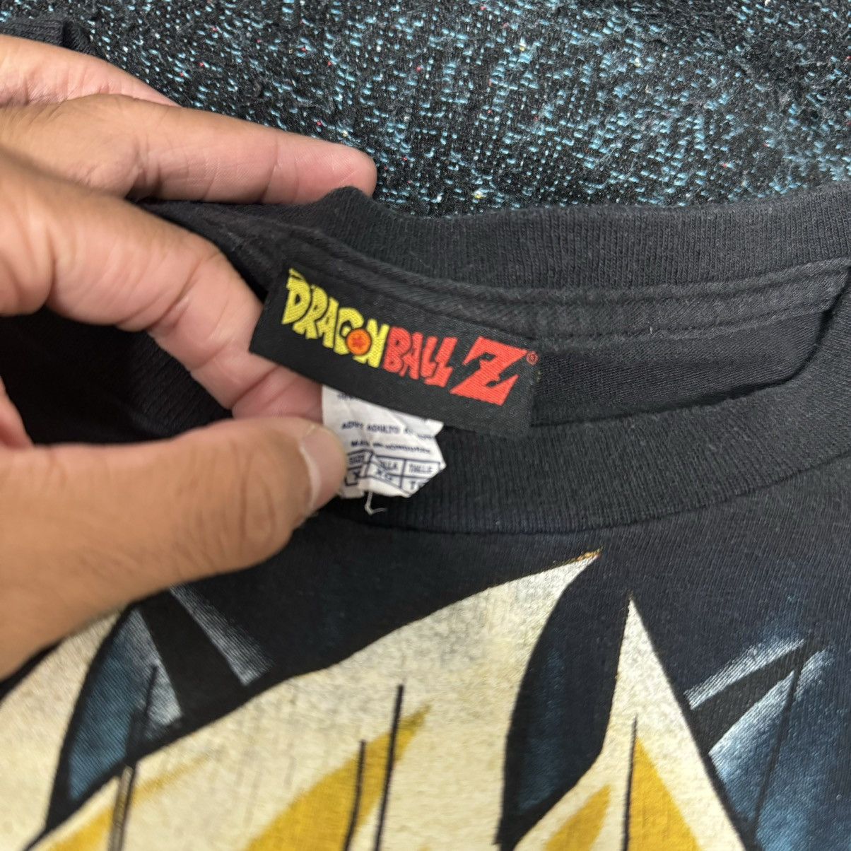 Anime × Japanese Brand × Vintage VINTAGE DRAGONBALL Z DBZ SUPER SAIYAN GOKU TEE BLACK Size US XL / EU 56 / 4 - 5 Thumbnail