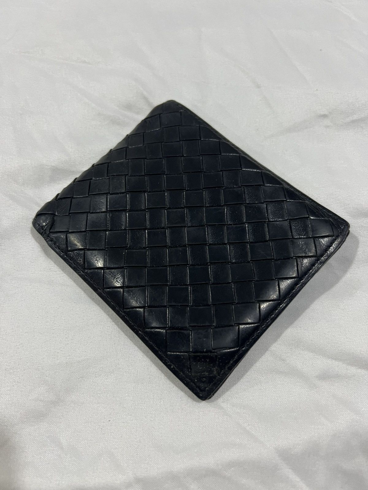Isamu Katayama Backlash Iconic Bottega Intercciato Piccolo Bi Fold Leather Wallets Size ONE SIZE - 2 Thumbnail