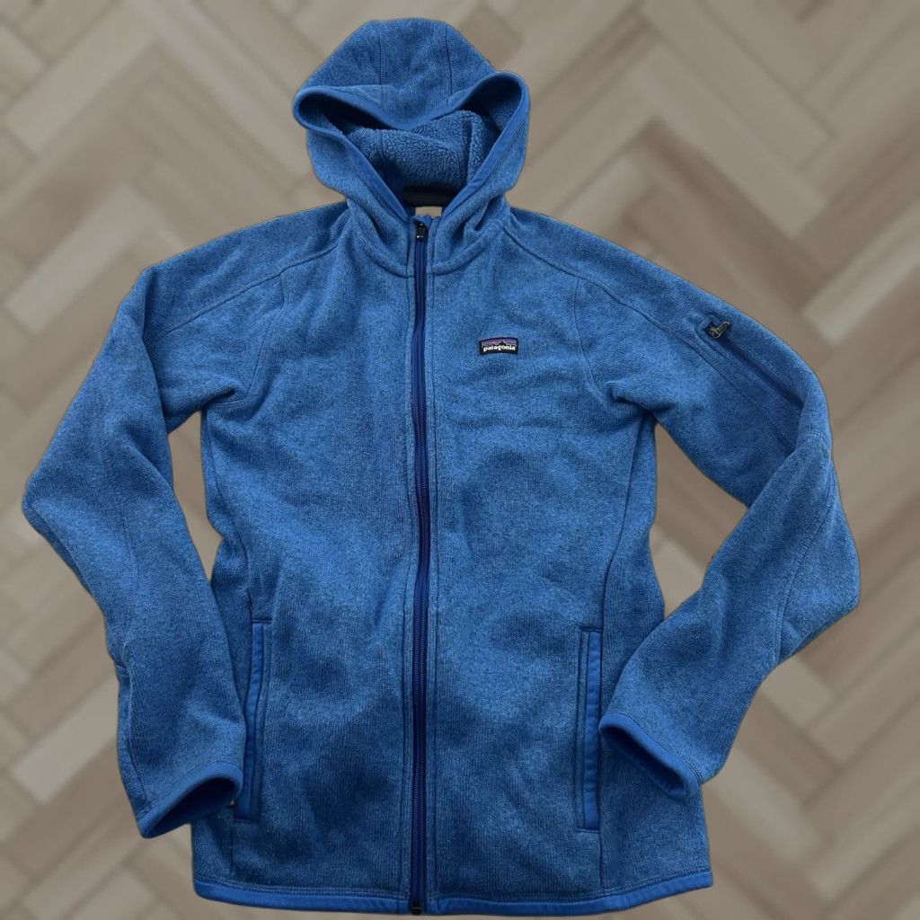 Patagonia VINTAGE Patagonia Better Sweater Full Zip Hoody Jacket Women XS Blue Lined Fleece Size XS / US 0-2 / IT 36-38 - 1 Thumbnail