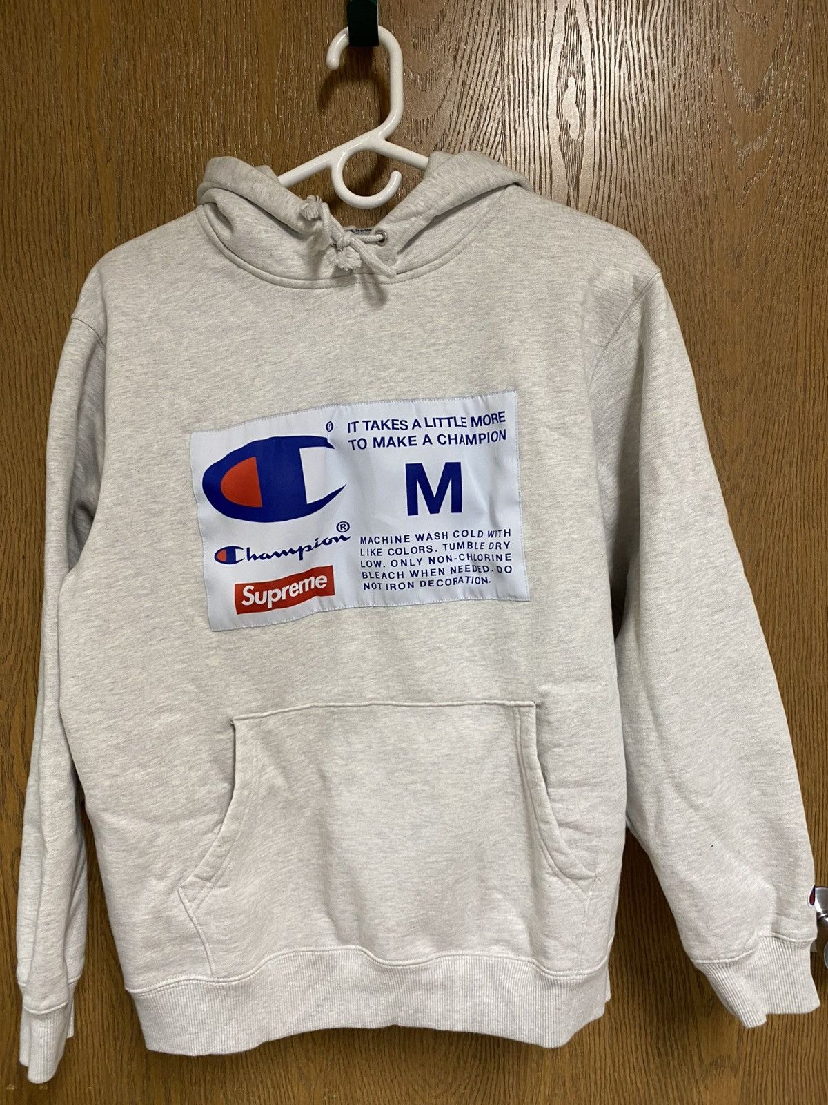 Champion × Supreme Supreme x Champion Label Hoodie Size US M / EU 48-50 / 2 - 1 Thumbnail