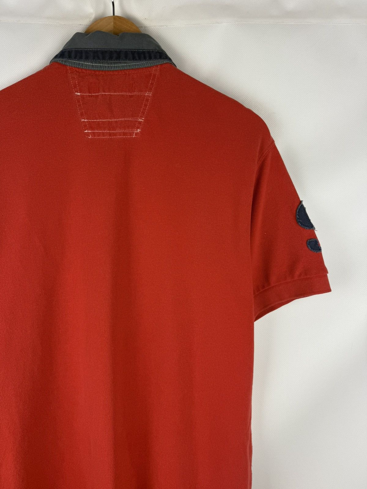 Polo Ralph Lauren Polo By Ralph Lauren Vintage Men USA Flag Logo Polo T Shirt Size US L / EU 52-54 / 3 - 18 Thumbnail