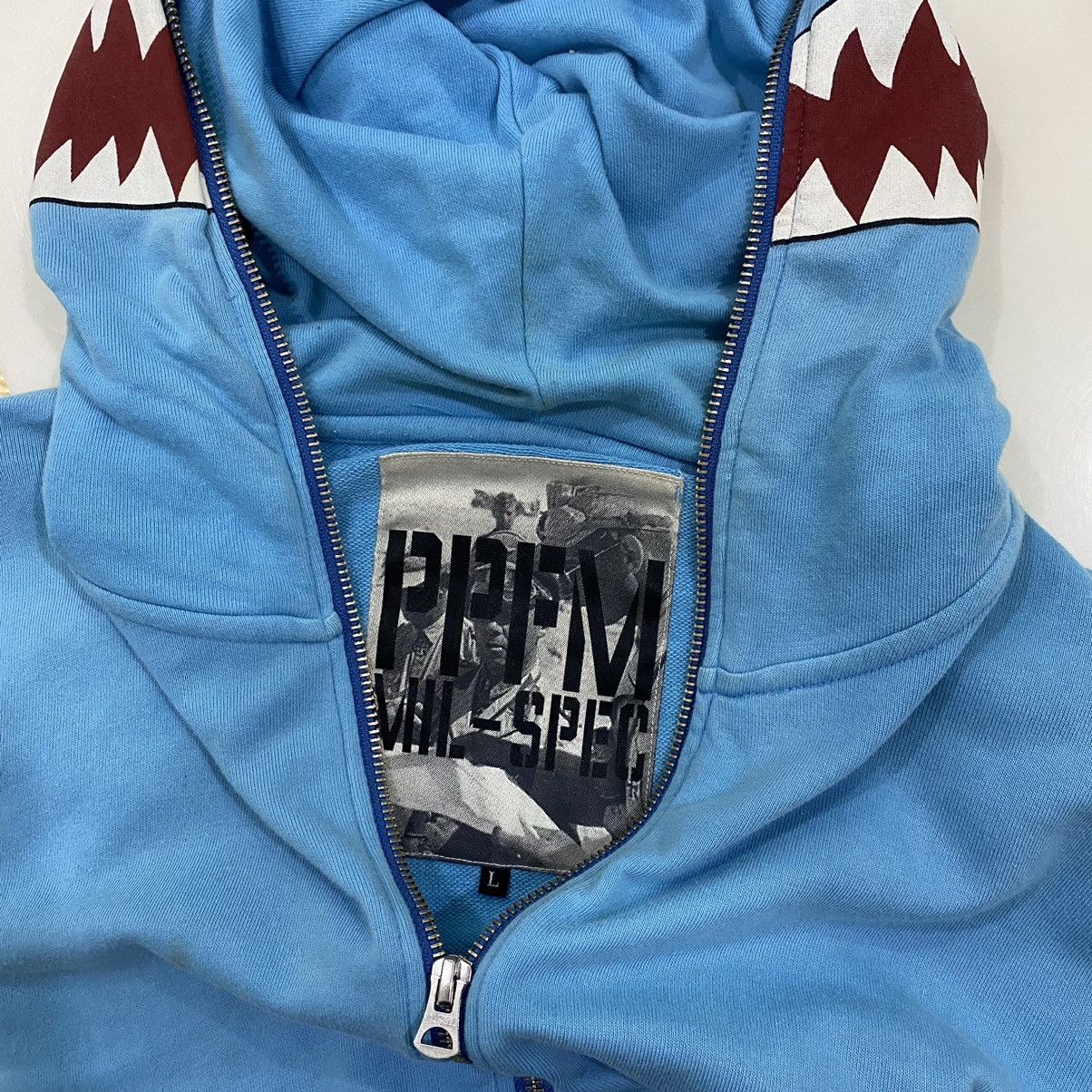 Japanese Brand PPFM Shark Full Zipper Hoodie Bape Style Size US L / EU 52-54 / 3 - 4 Thumbnail