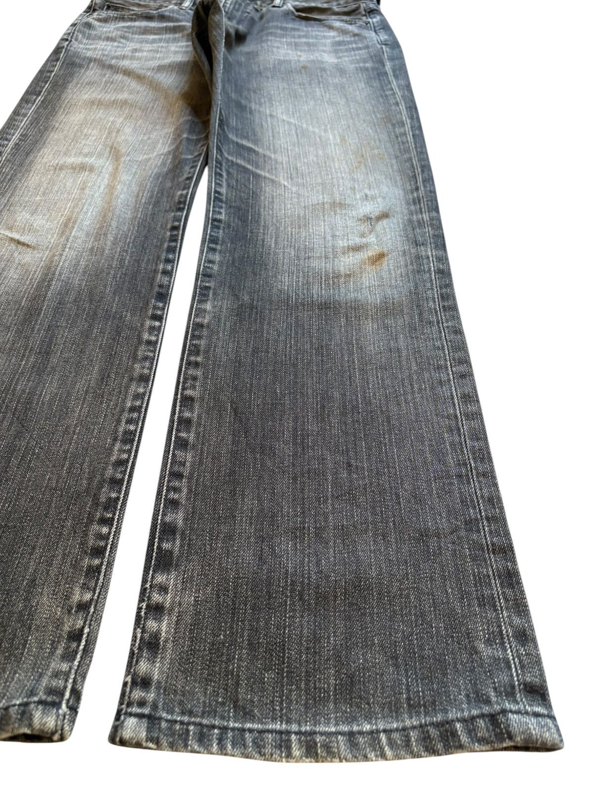 Japanese Brand × Jun Takahashi × Uniqlo Vintage Uniqlo Mud Wash Loose Baggy Black Jeans Size US 34 / EU 50 - 7 Thumbnail