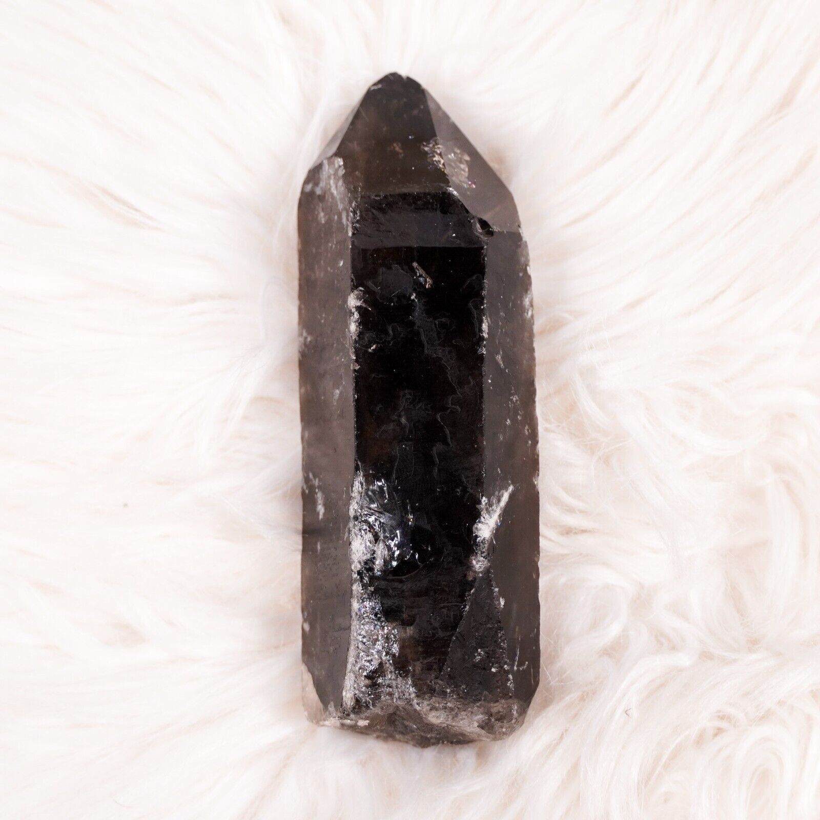 Other Large Smokey Quartz Crystal Point 5" Healing Gemstone Wand Size ONE SIZE - 2 Thumbnail