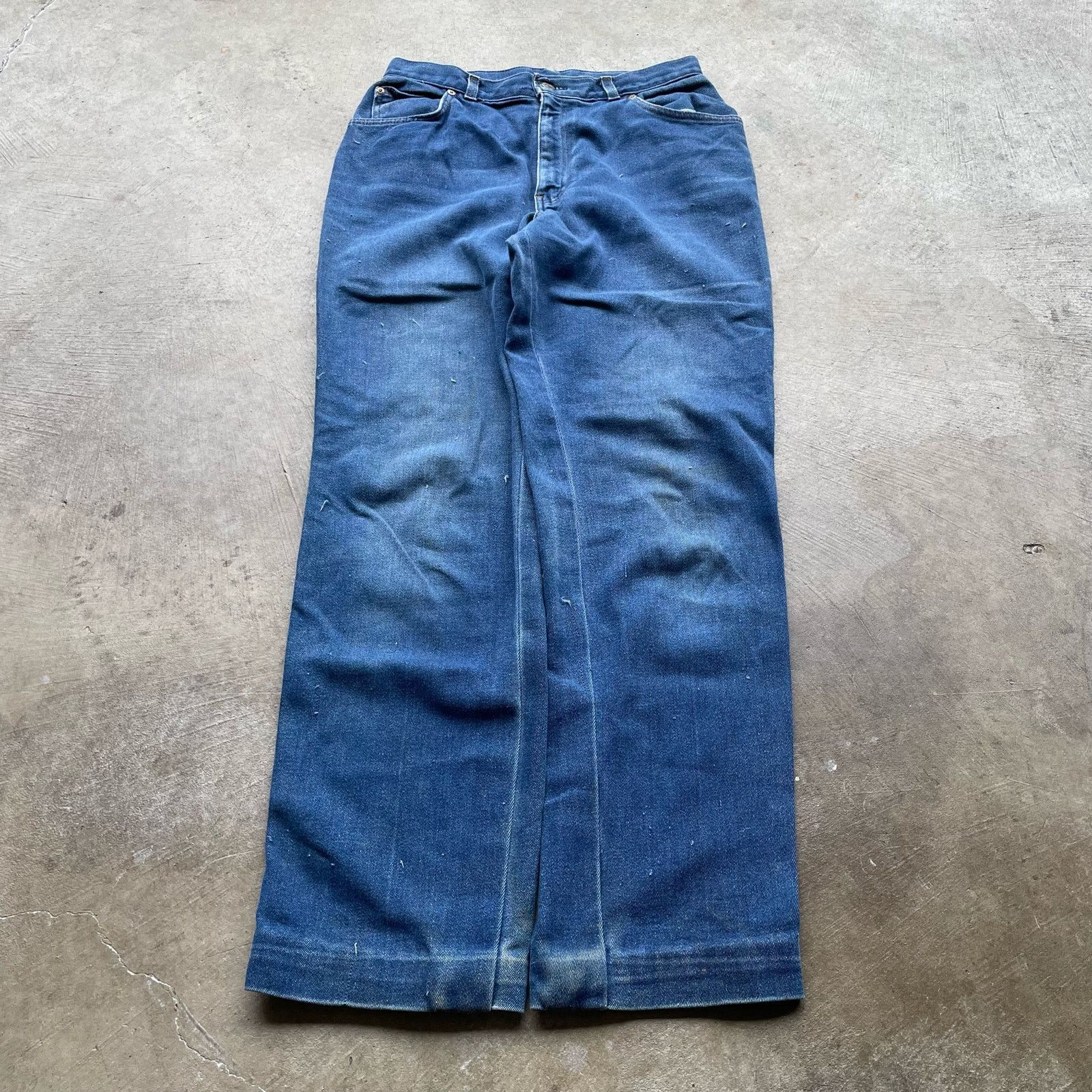 Vintage VINTAGE 70S ORANGE TAB FLARED LEVIS DARKWASH 30X28 Size US 30 / EU 46 - 1 Thumbnail