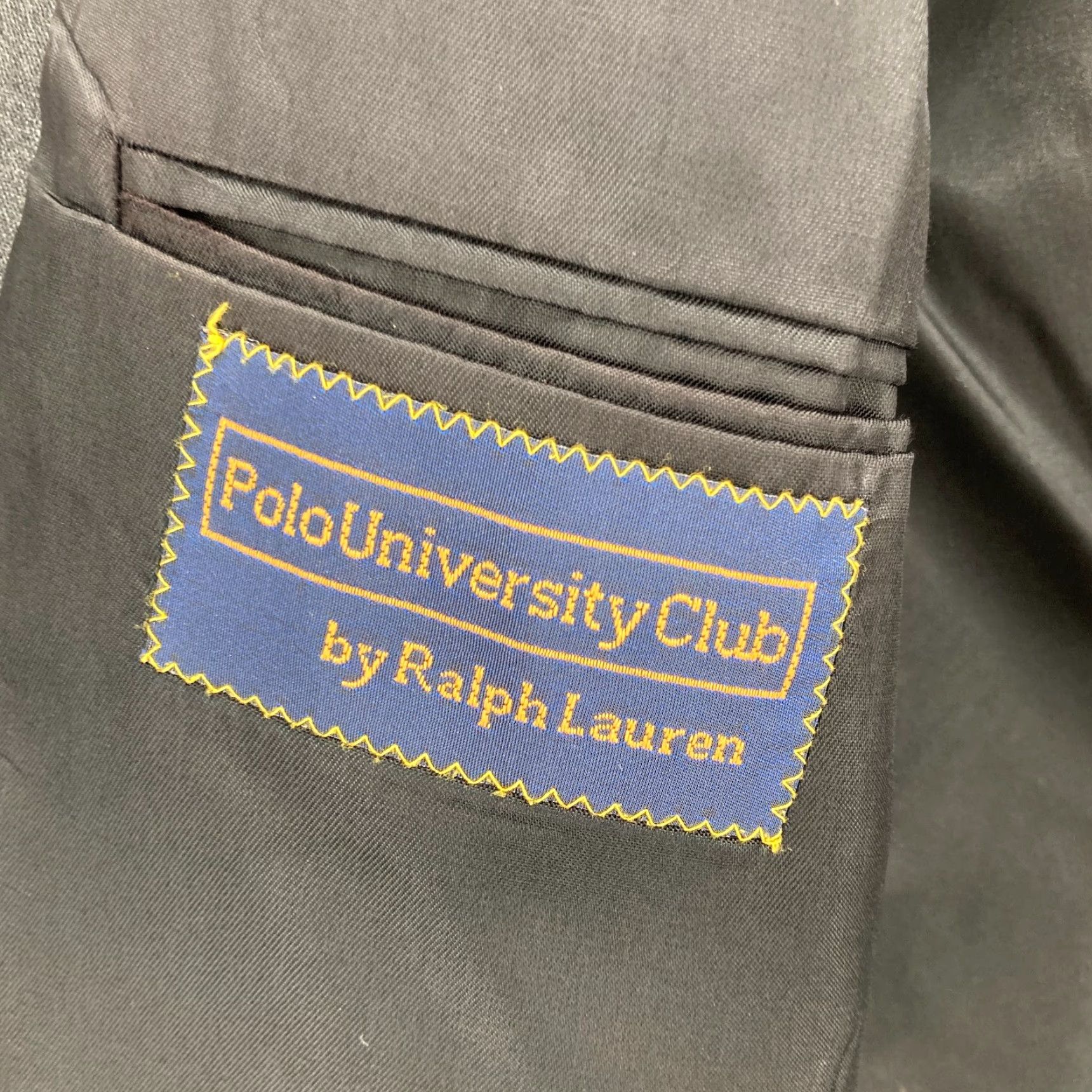 Polo Ralph Lauren VINTAGE Polo University Club Blazer Sport Coat Mens 42 Gray Striped Union Made Size US XL / EU 56 / 4 - 5 Thumbnail