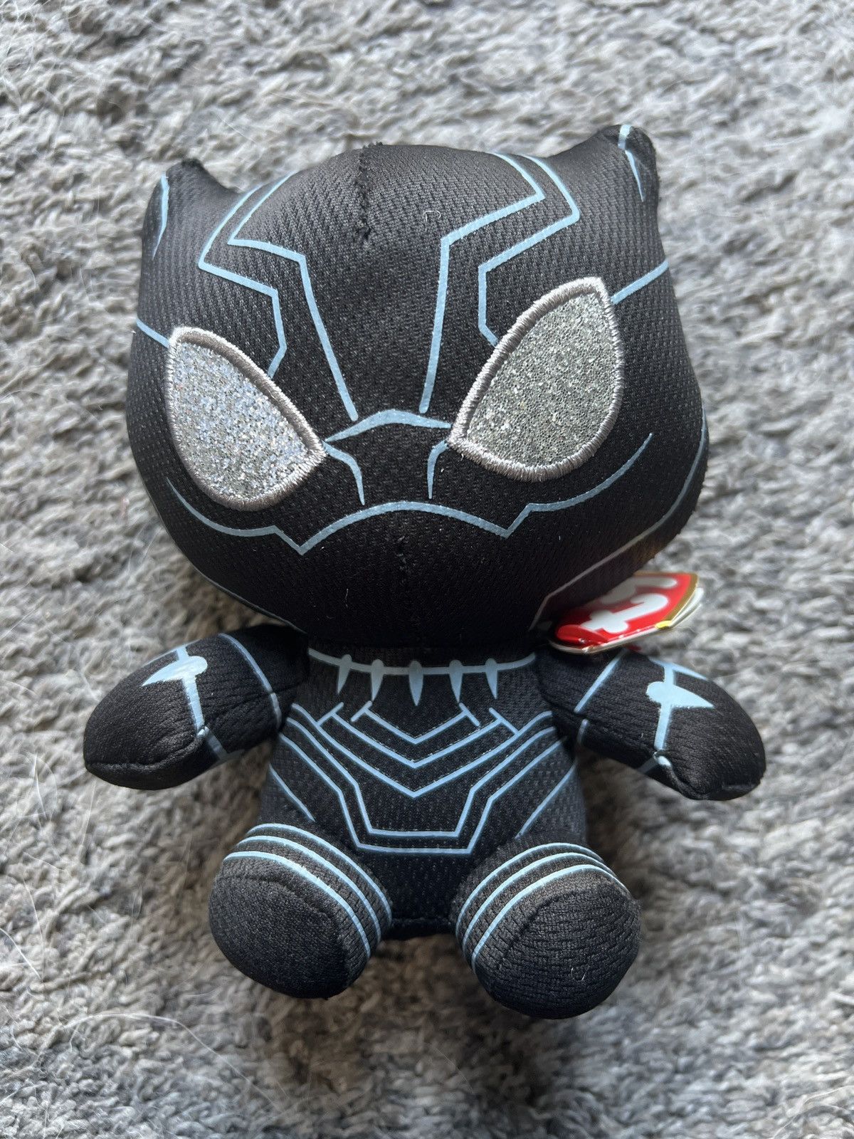 Marvel Comics 2020 Marvel Ty Black Panther Beanie Baby Size ONE SIZE - 1 Thumbnail