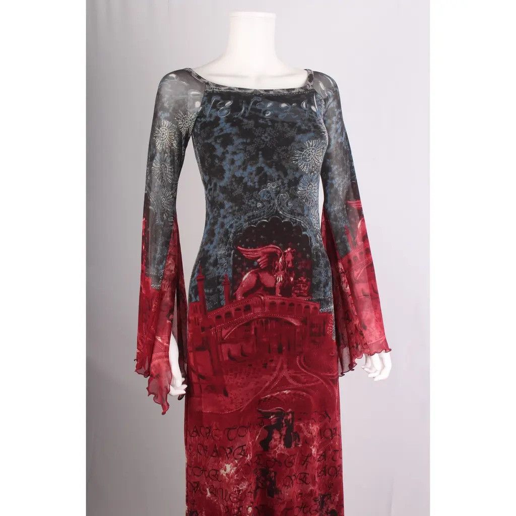 Vintage Robe longue “Venise” Save the Queen, modèle vintage rare Size M / US 6-8 / IT 42-44 - 6 Thumbnail
