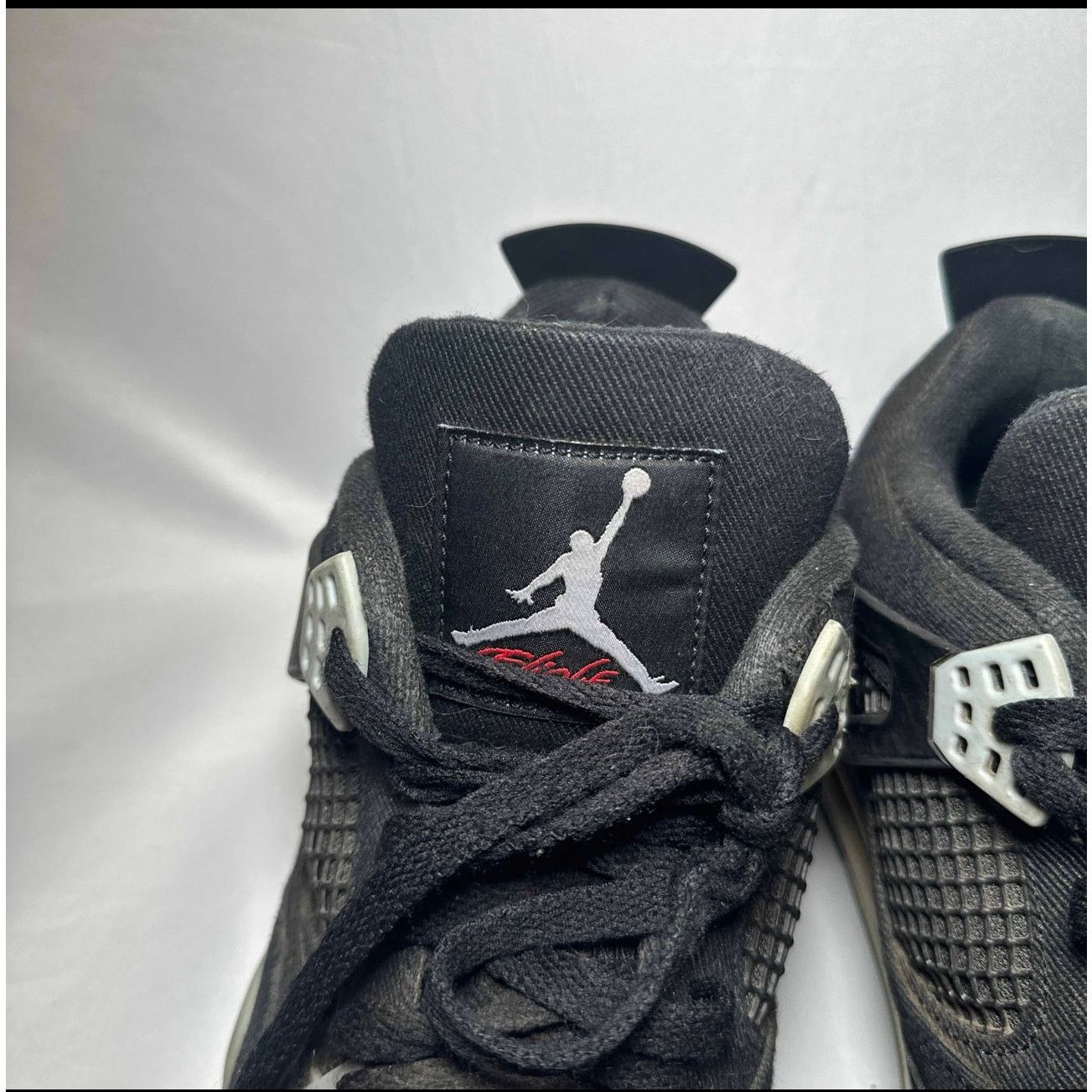 Jordan Brand × Nike Size 13 Nike Air Jordan 4 Retro SE Black Canvas Men's Shoes Size US 13 / EU 46 - 9 Thumbnail