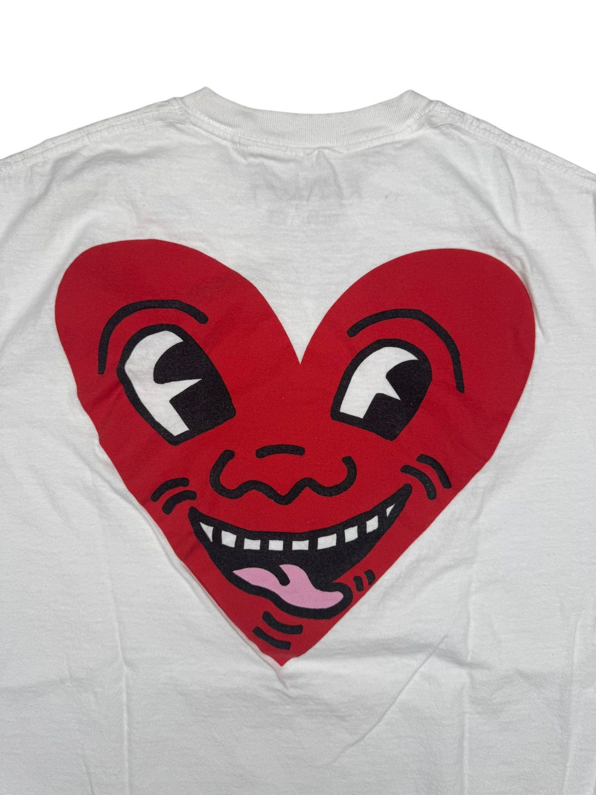 Urban Outfitters Urban Outfitters Keith Haring Heart Short Sleeve T-Shirt Size US M / EU 48-50 / 2 - 9 Thumbnail
